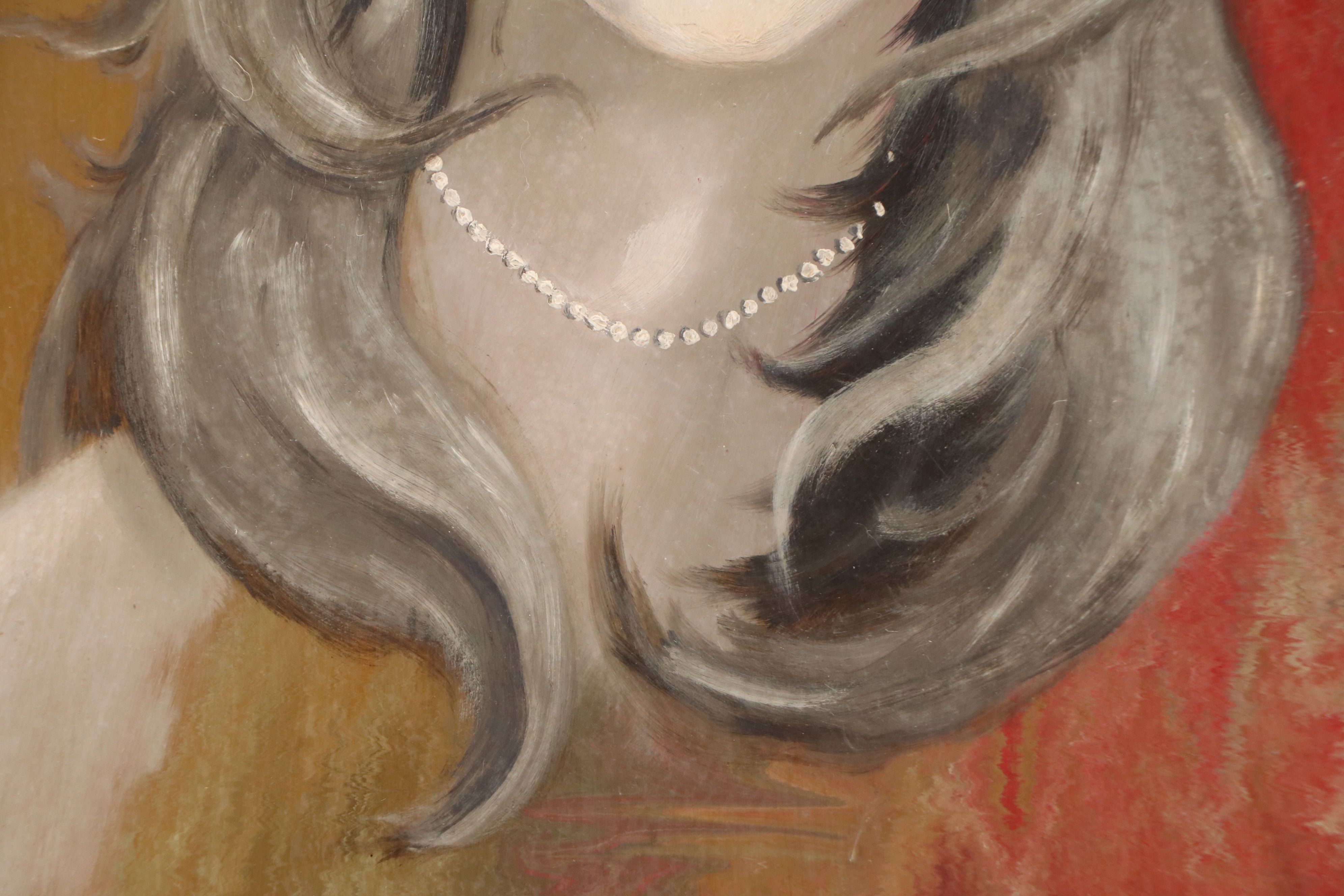 Sergio Zvani Oil Painting "Carmen Alicia Guerra Villarreal," 1979