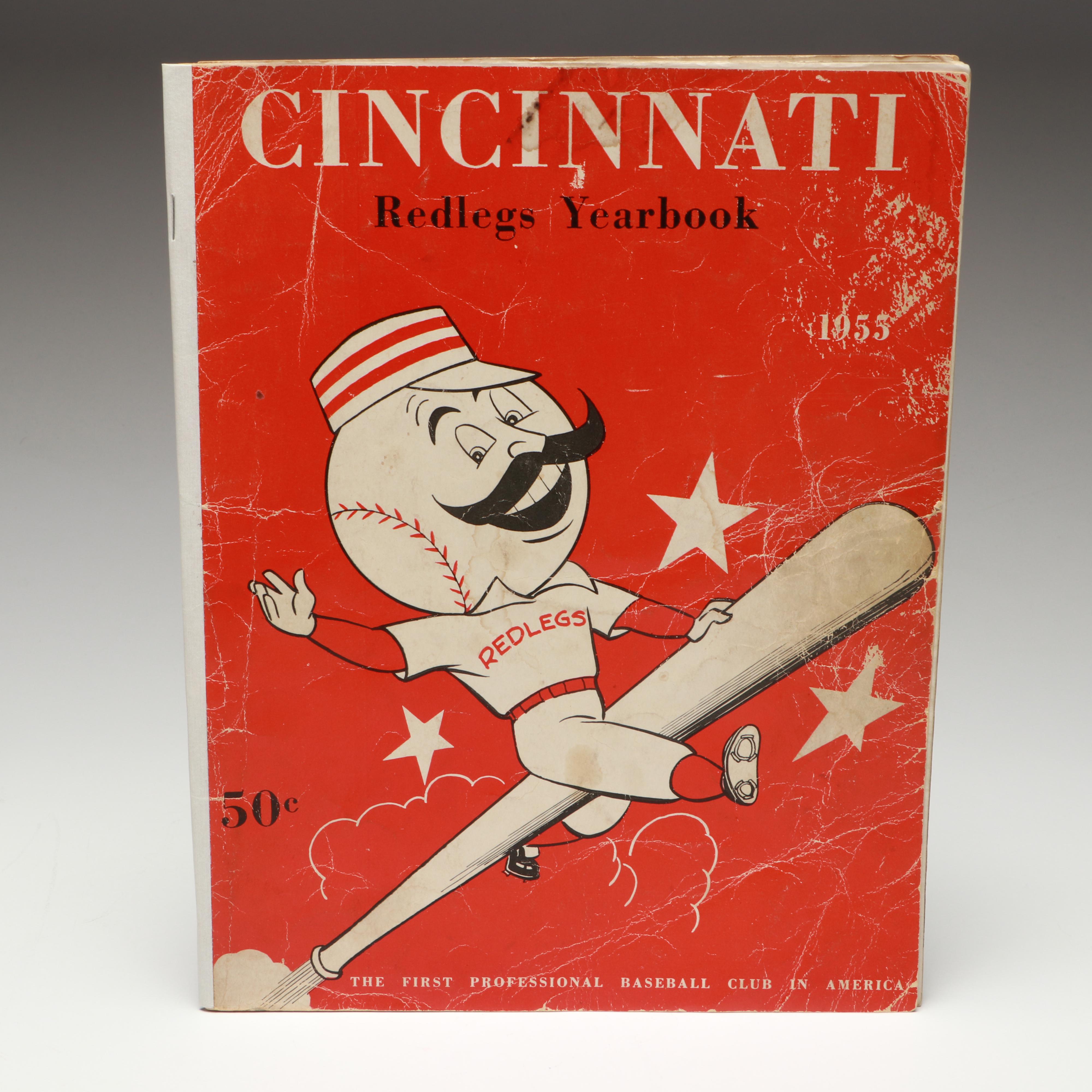 1954 and 1955 Cincinnati Reds Yearbooks