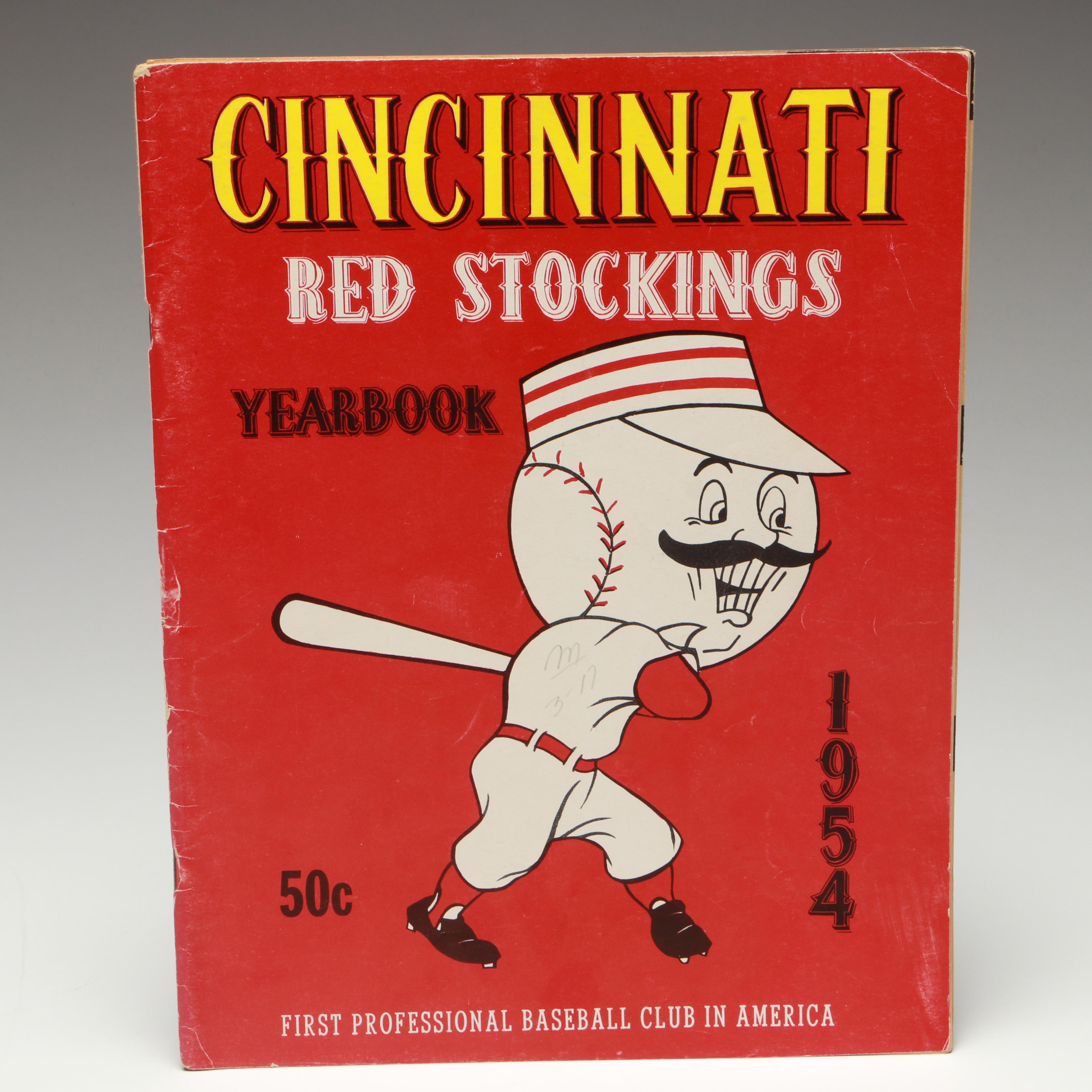 1954 and 1955 Cincinnati Reds Yearbooks