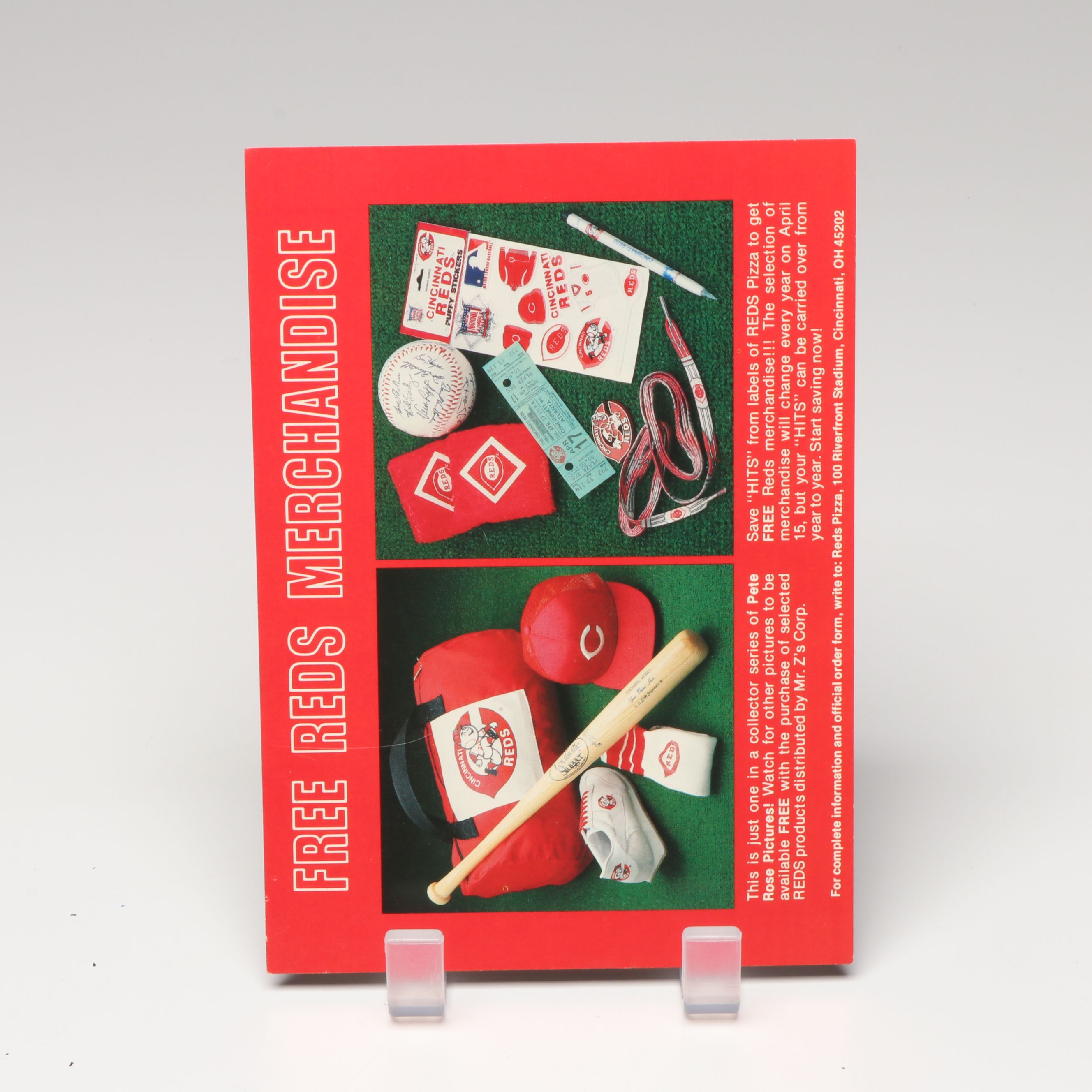 Cincinnati Reds Pete Rose Advertisement Signs and Print, Late 20th Century