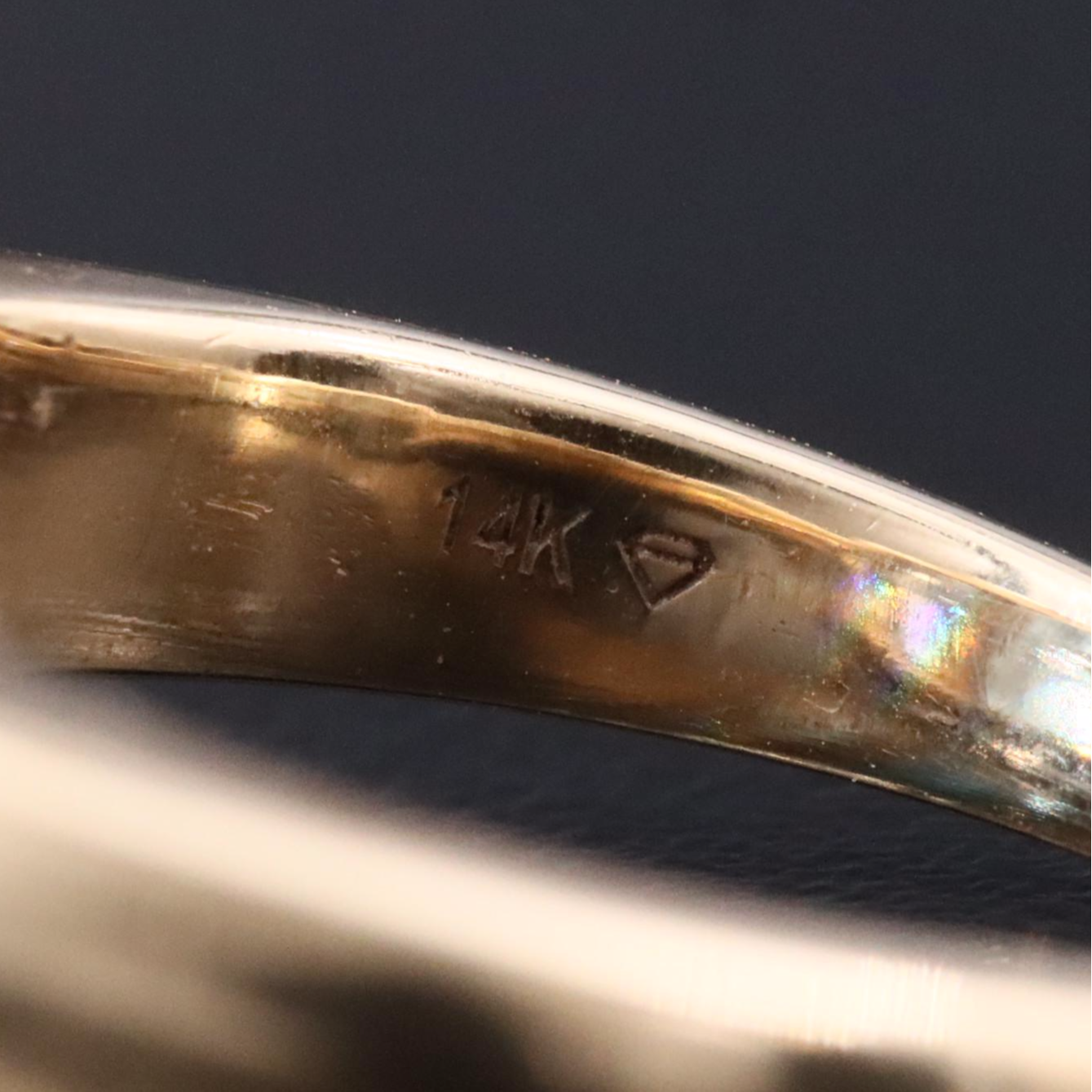 14K London Blue Topaz and Topaz Ring