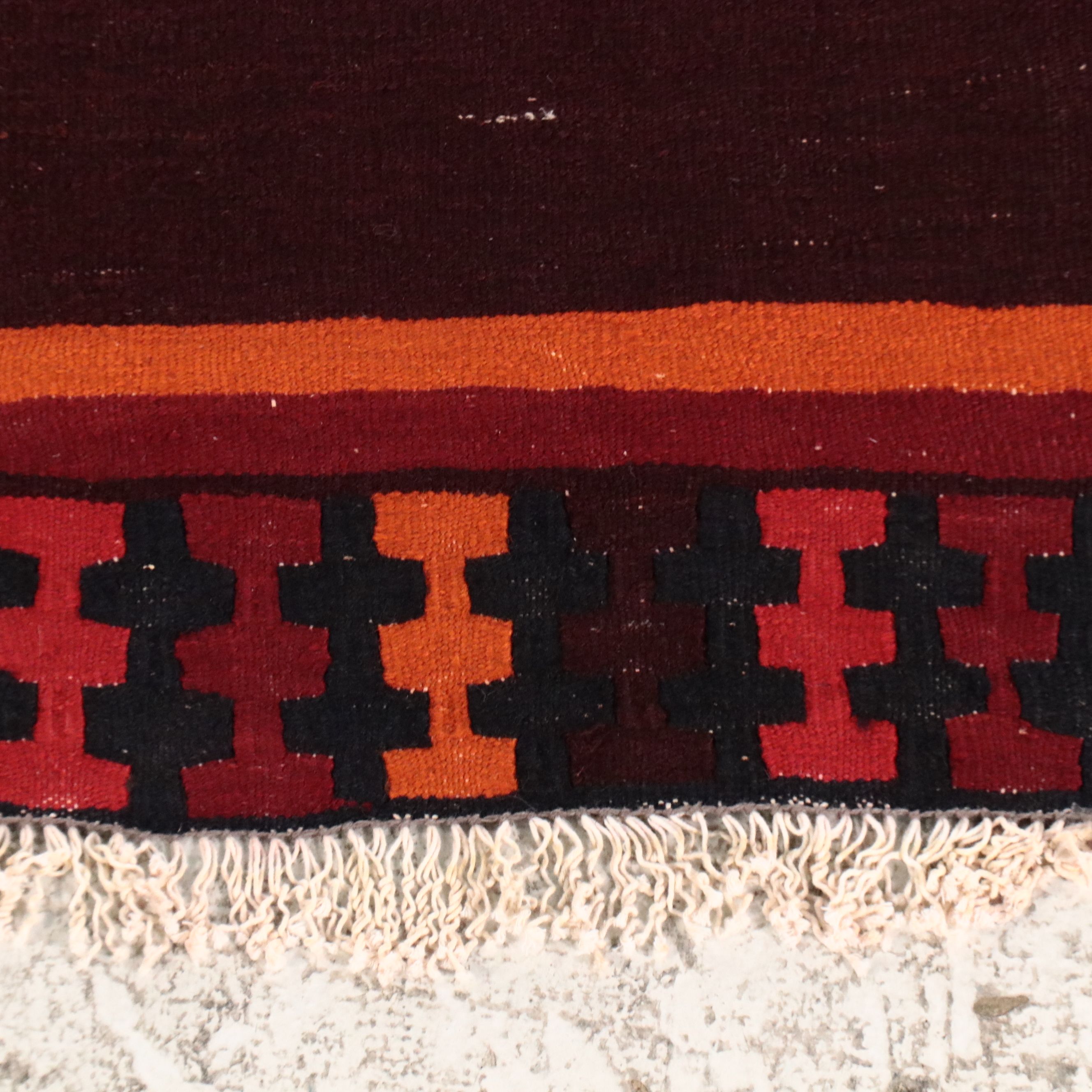 5'6 x 11'6 Handwoven Persian Kilim Area Rug