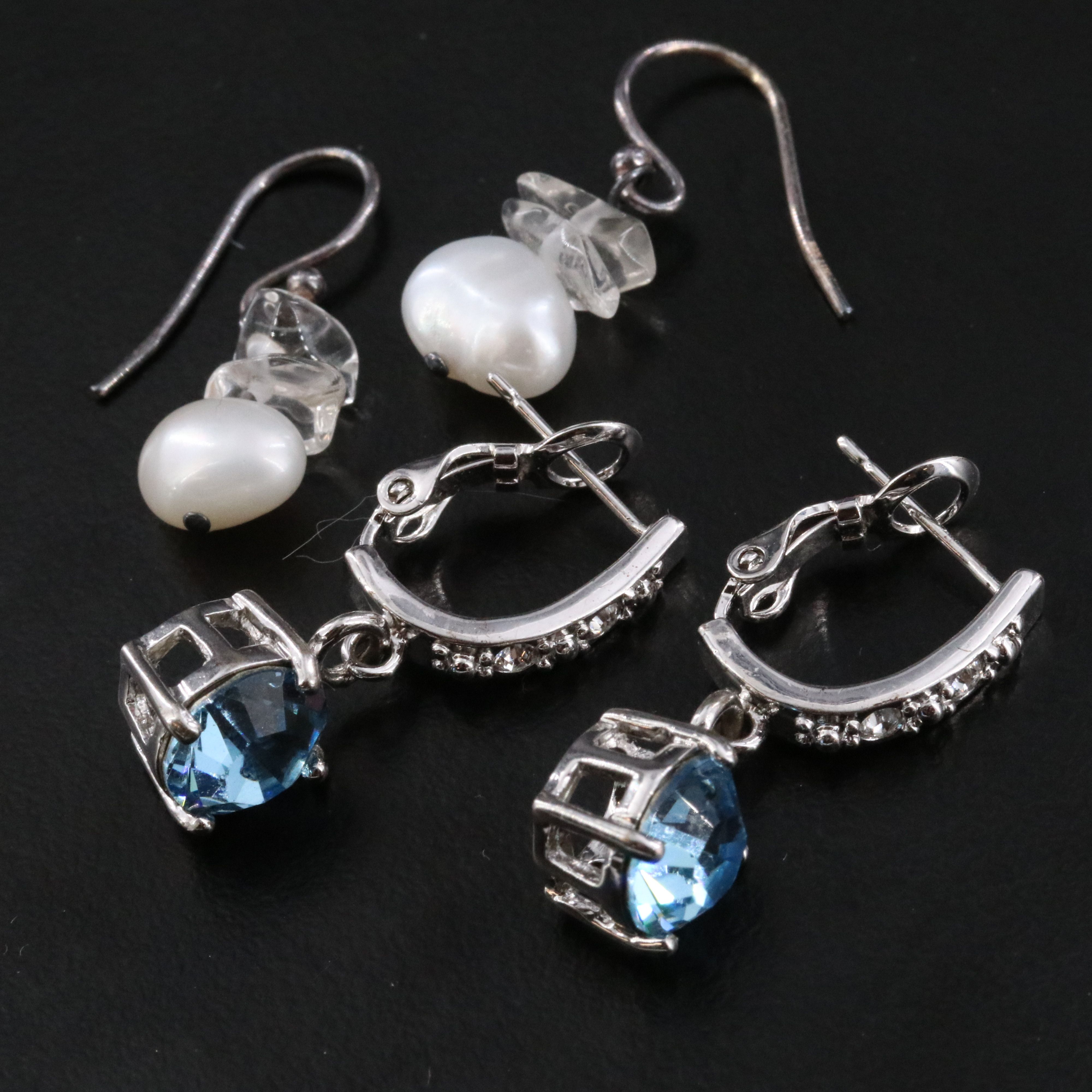Jewelry Assortment Featuring Sterling, Pearl and Diamond