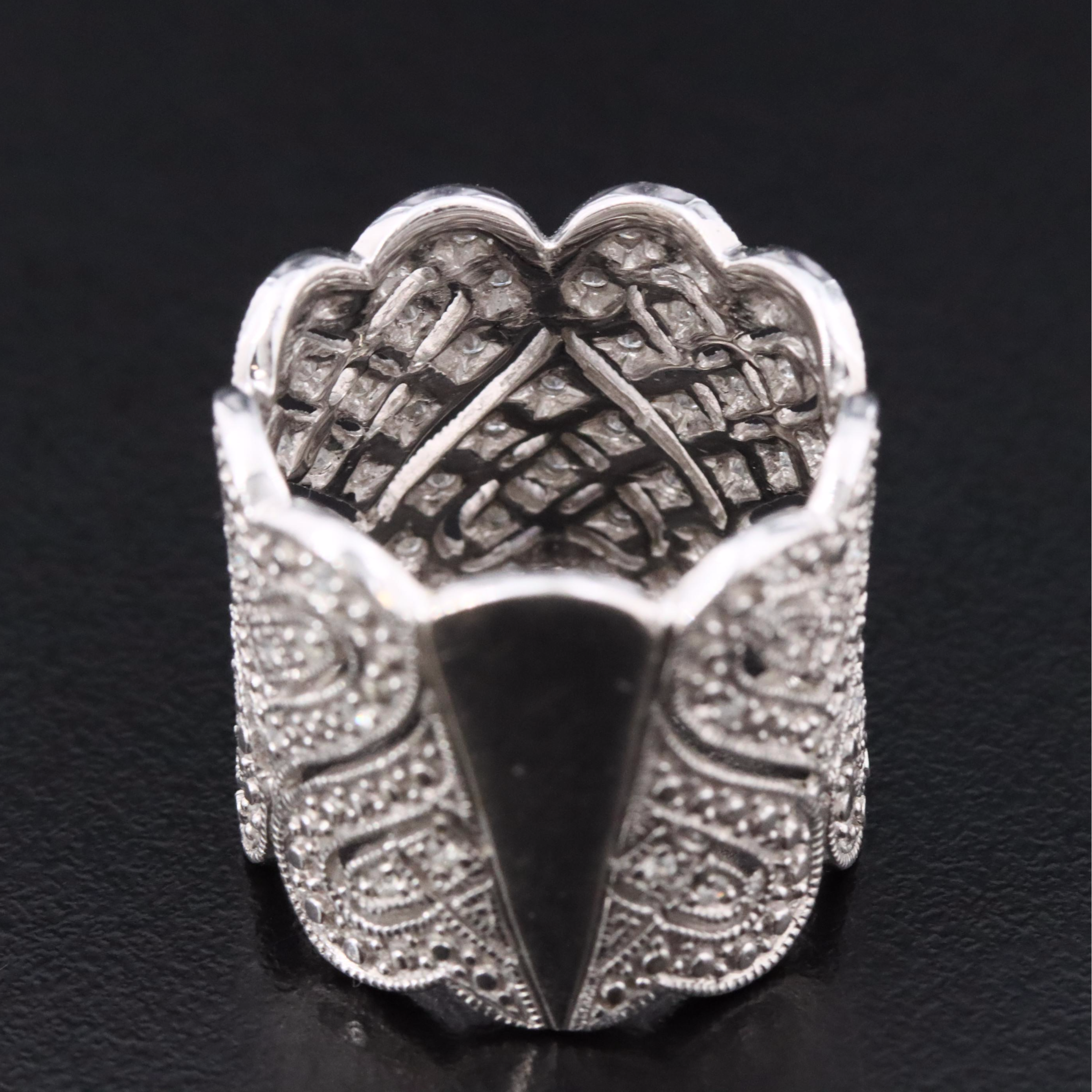 14K 0.46 CTW Diamond Heart Cigar Band