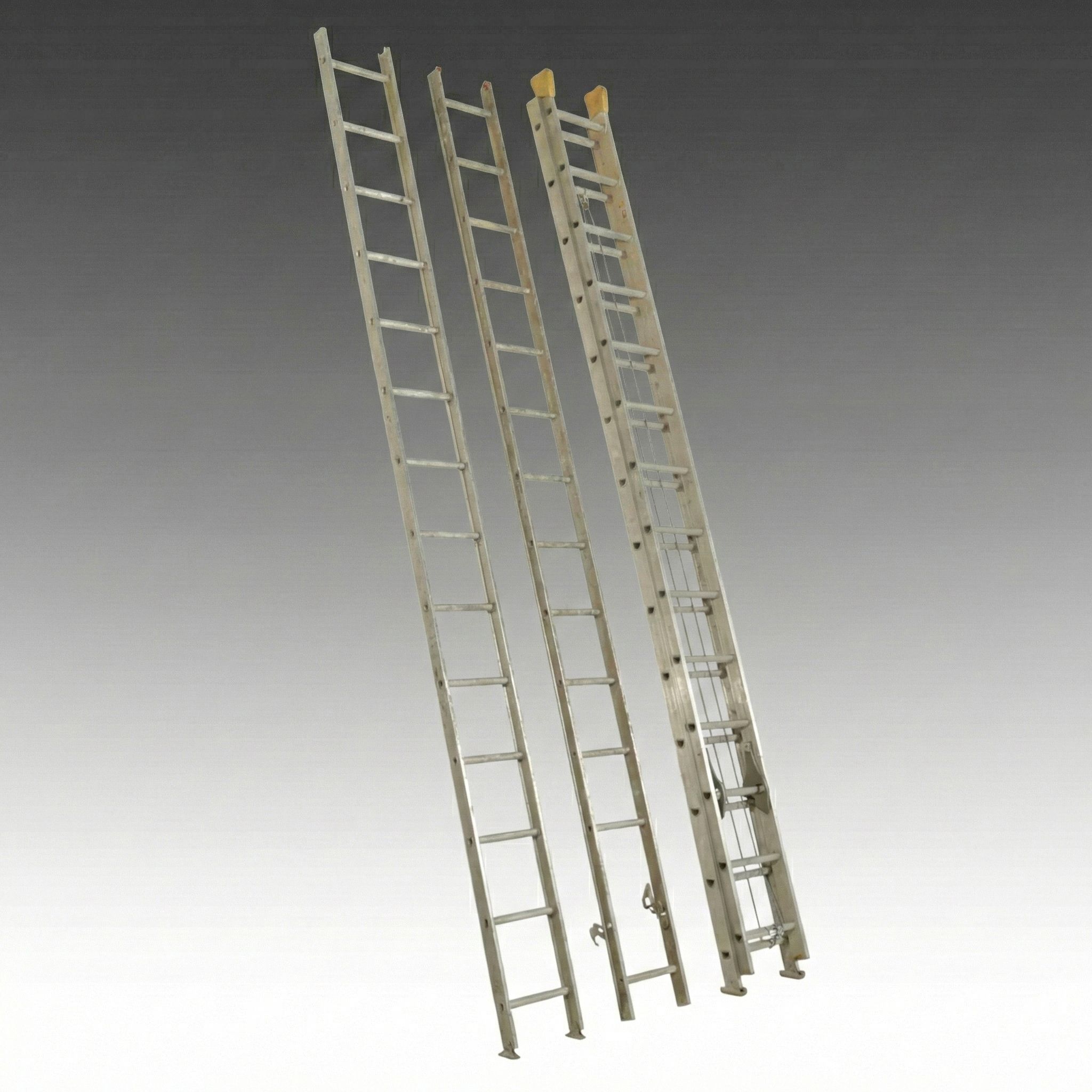 Werner D-1228-2 28-Foot Aluminum Extension Ladder with Another Ladder
