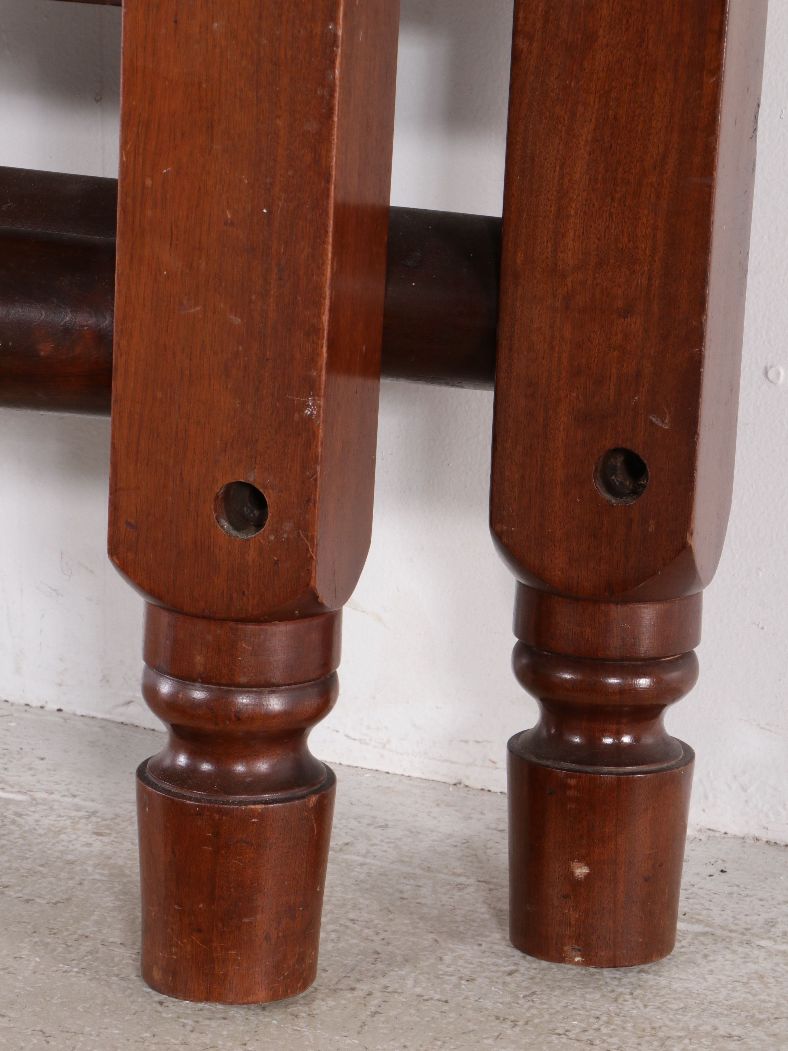 Federal Style Walnut Urn Finial Bed Frame, 19th Century