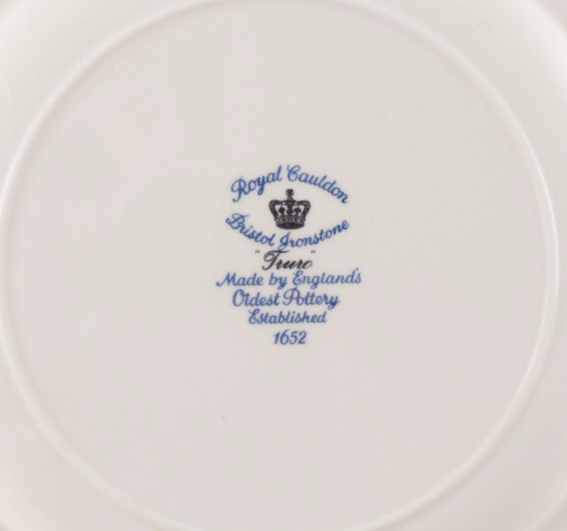 Royal Cauldon "Truro" Ironstone Coffee Set and Dinnerware