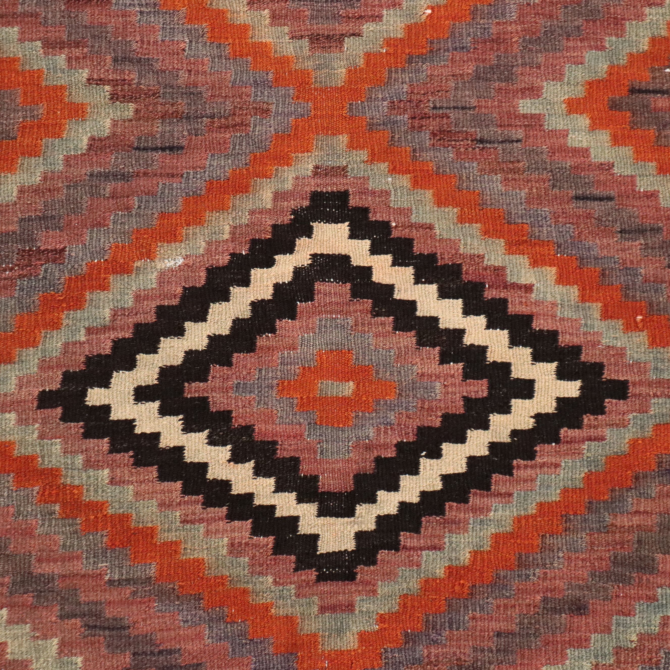 4'6 x 10'6 Handwoven Turkish Kilim Long Rug