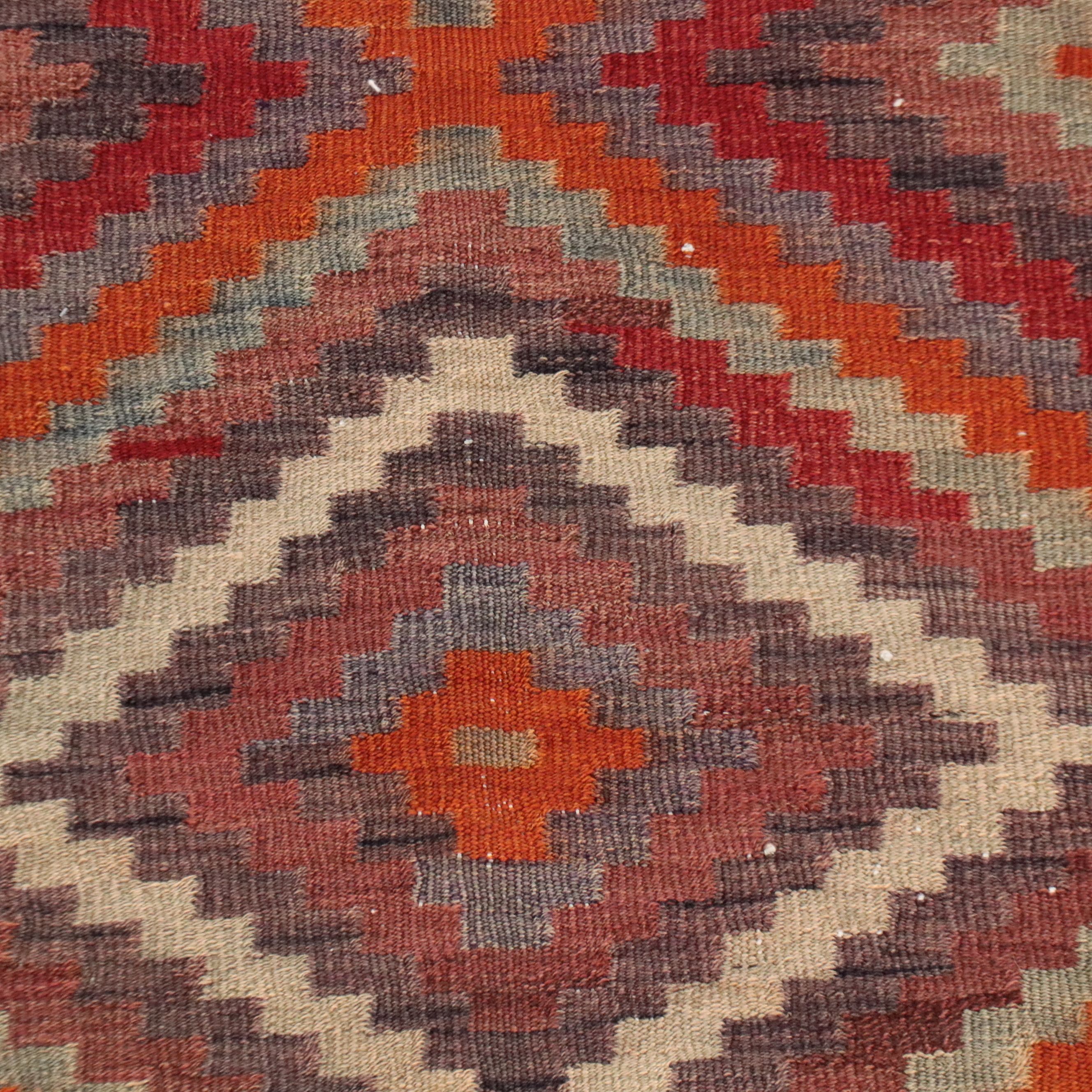 4'6 x 10'6 Handwoven Turkish Kilim Long Rug