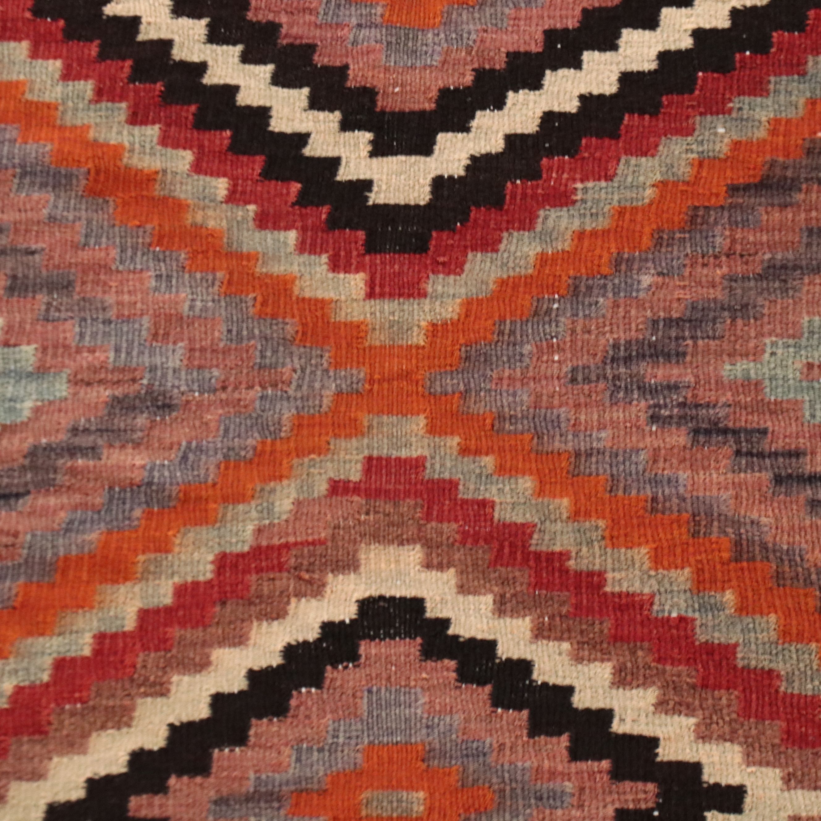 4'6 x 10'6 Handwoven Turkish Kilim Long Rug