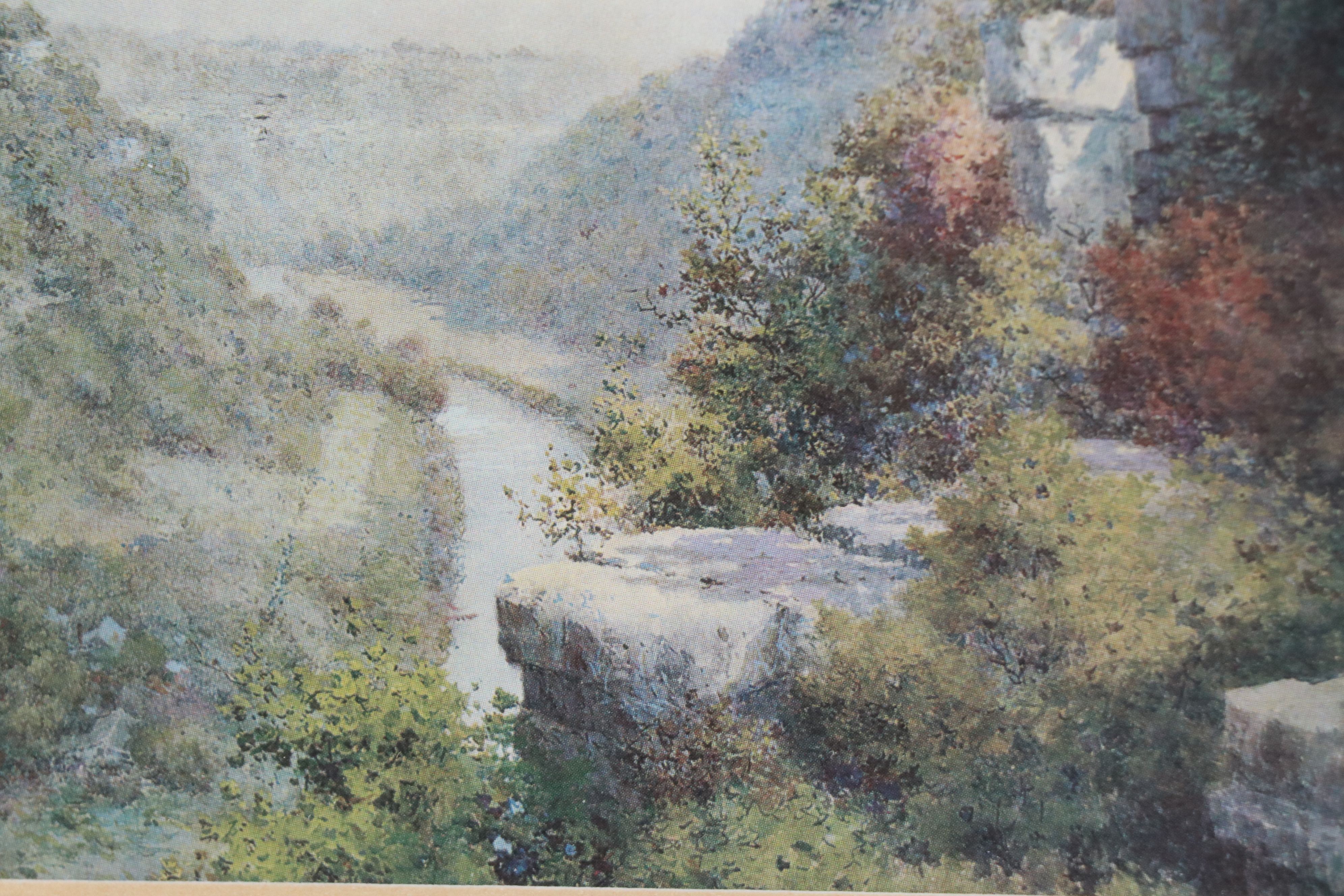 Offset Lithographs "Lovers Leap" and "Vest Lindsey House," Late 20th Century