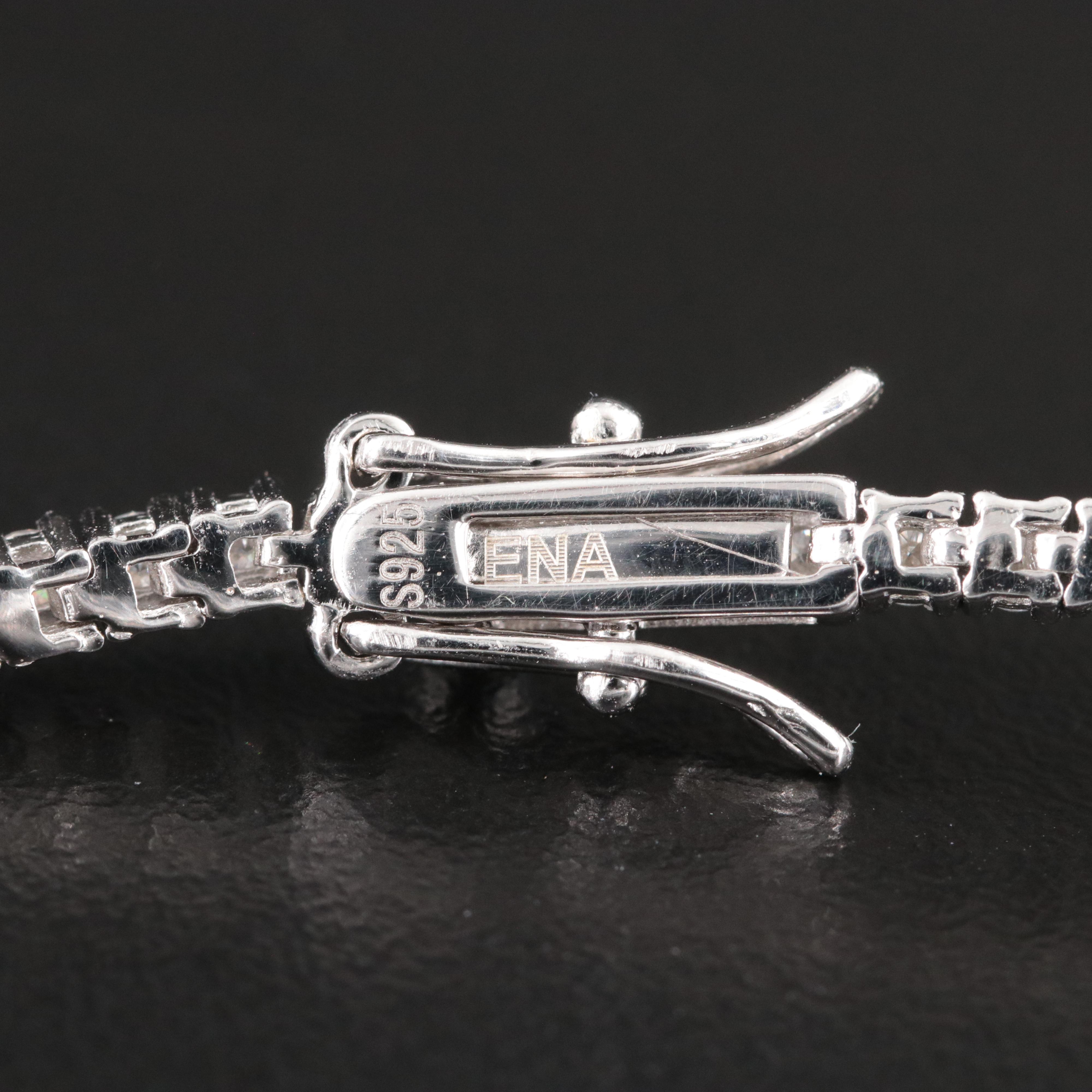 Sterling Moissanite Line Bracelet