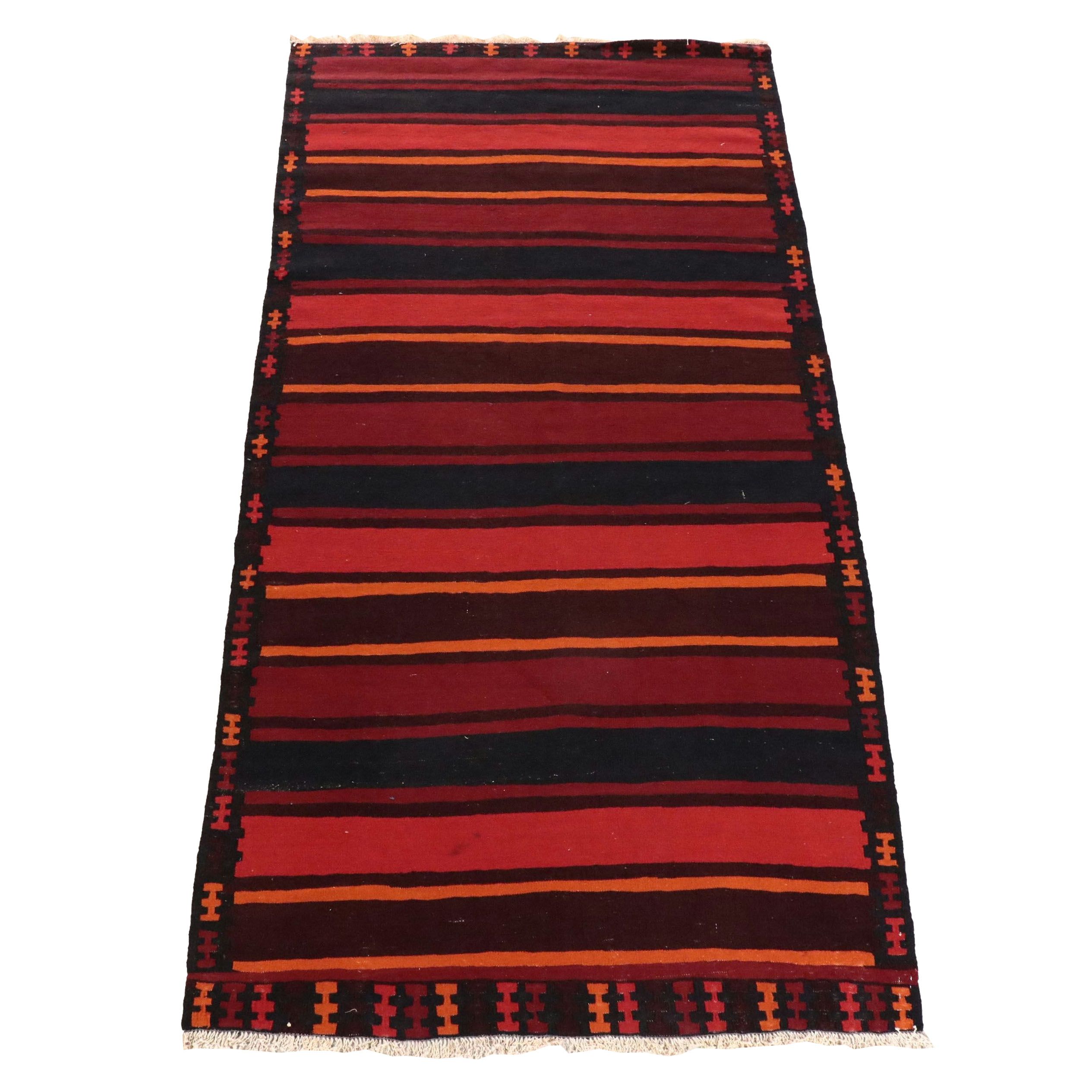 5'6 x 11'6 Handwoven Persian Kilim Area Rug