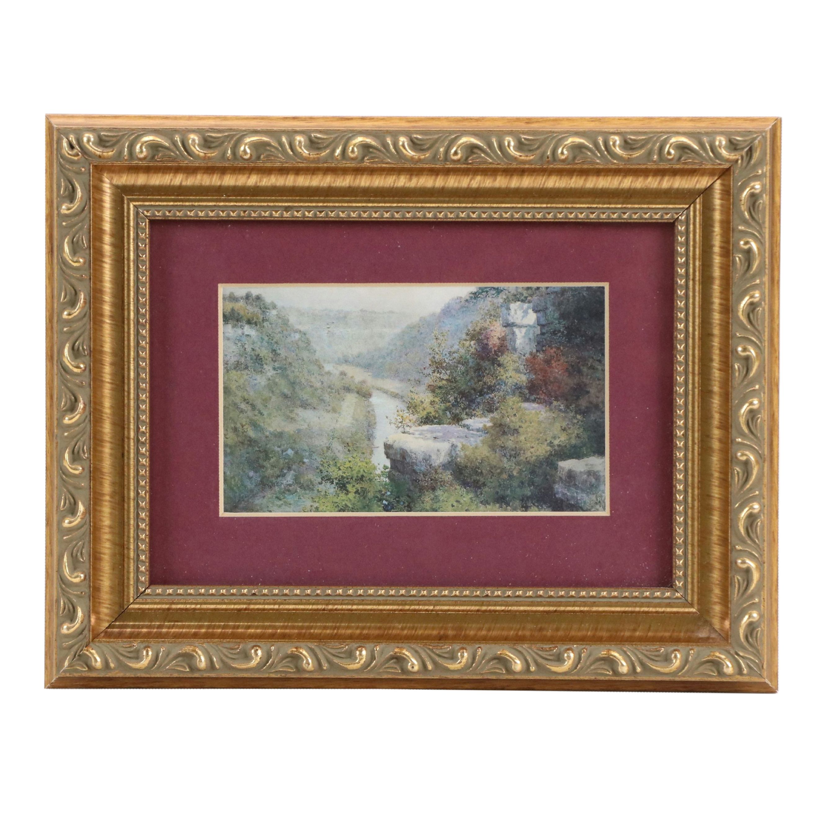 Offset Lithographs "Lovers Leap" and "Vest Lindsey House," Late 20th Century