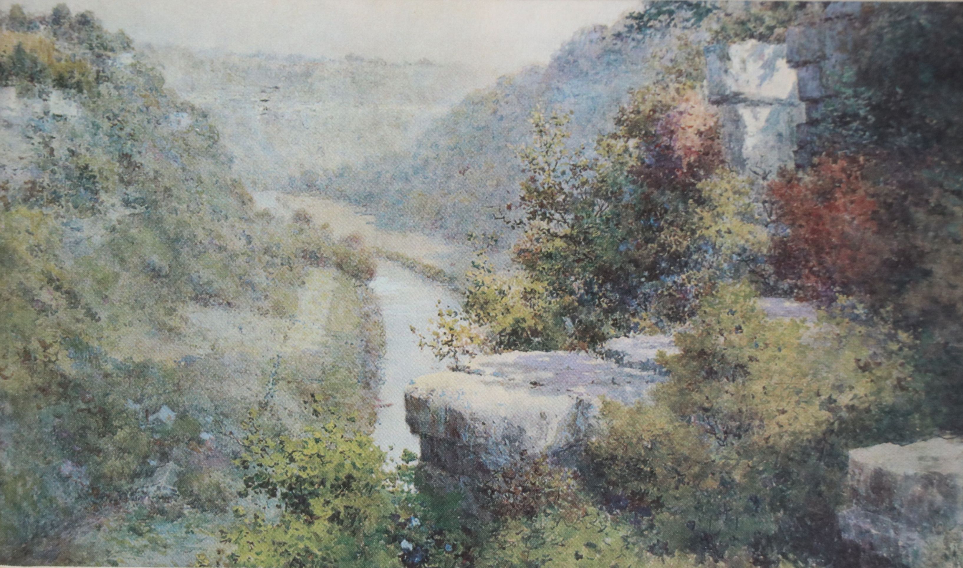 Offset Lithographs "Lovers Leap" and "Vest Lindsey House," Late 20th Century