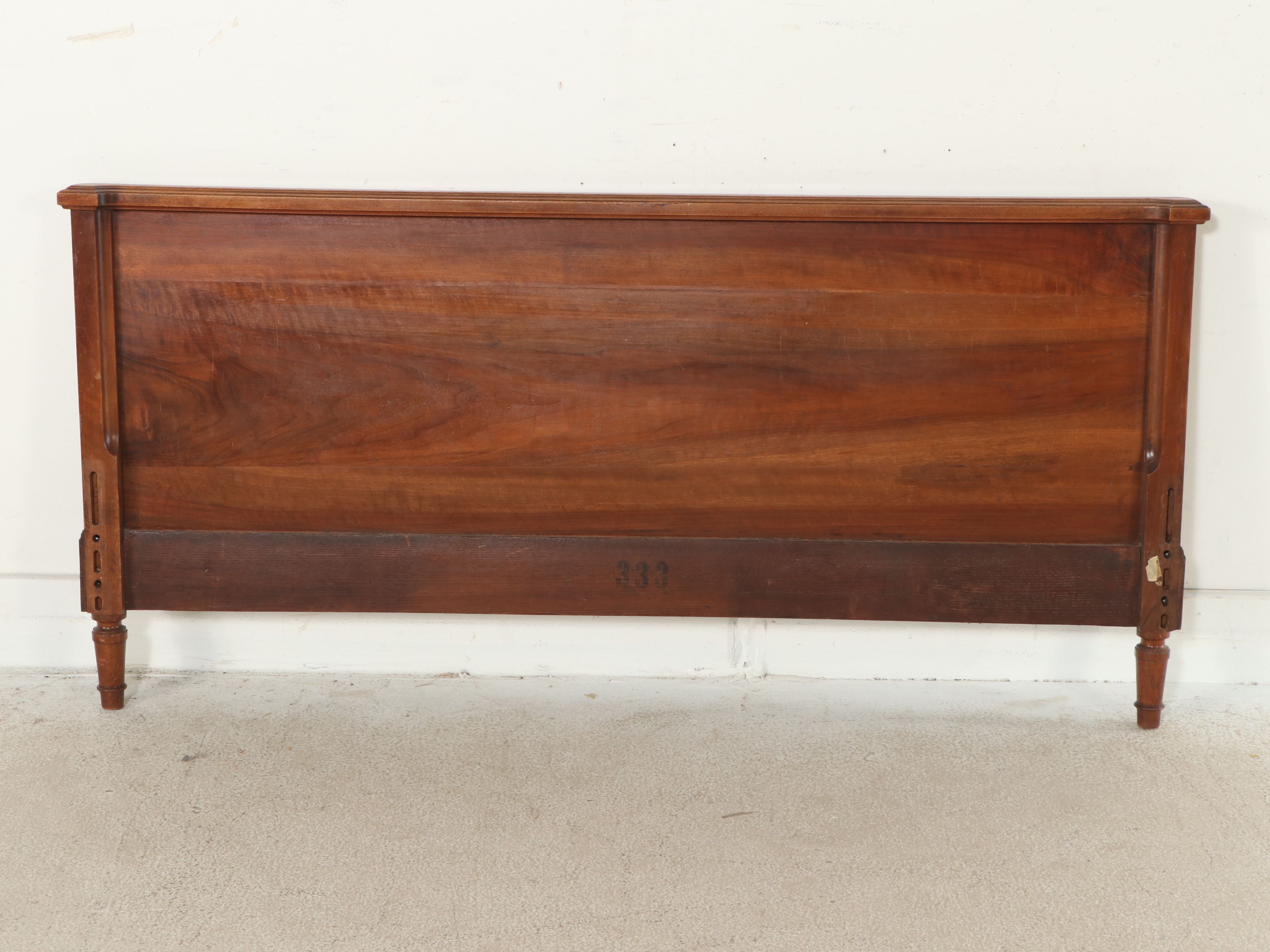 Louis Philippe Style Carved Wood Bed Frame, Early 20th Century