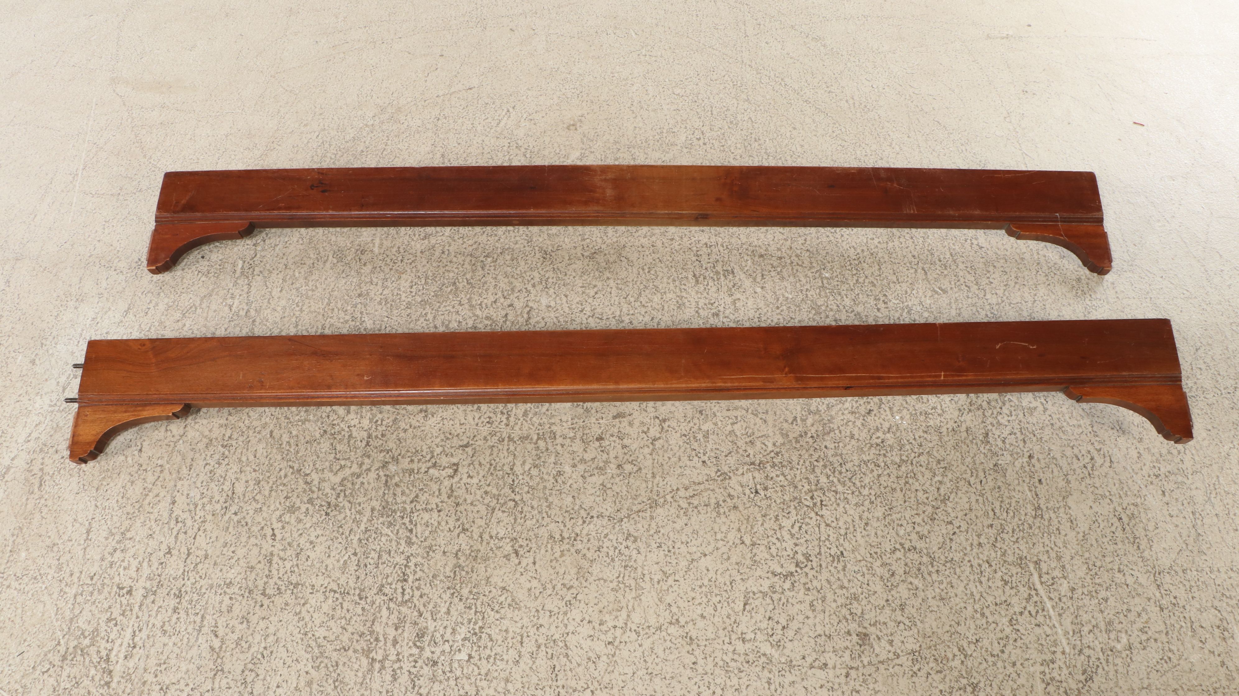 Louis Philippe Style Carved Wood Bed Frame, Early 20th Century