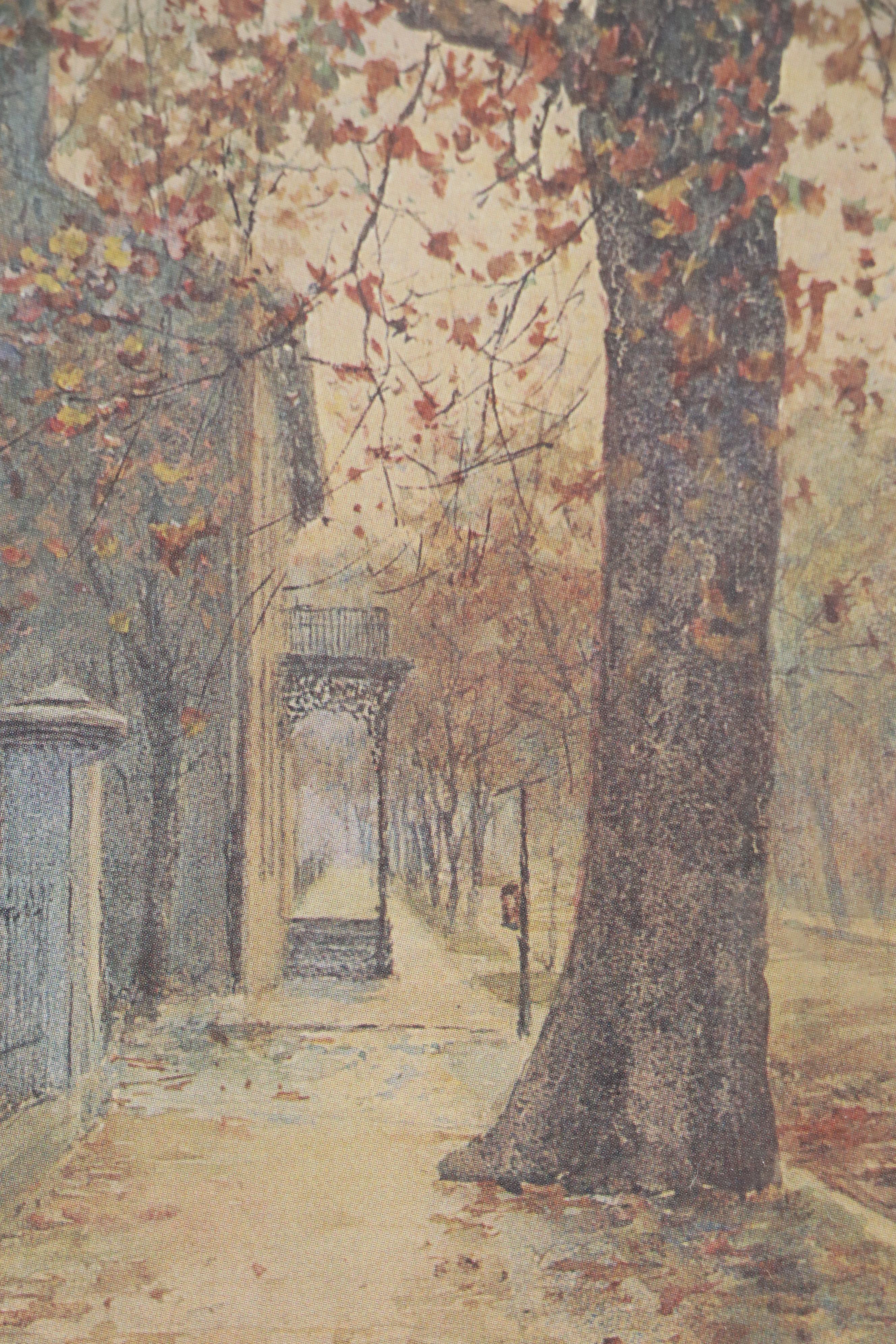 Offset Lithographs "Lovers Leap" and "Vest Lindsey House," Late 20th Century