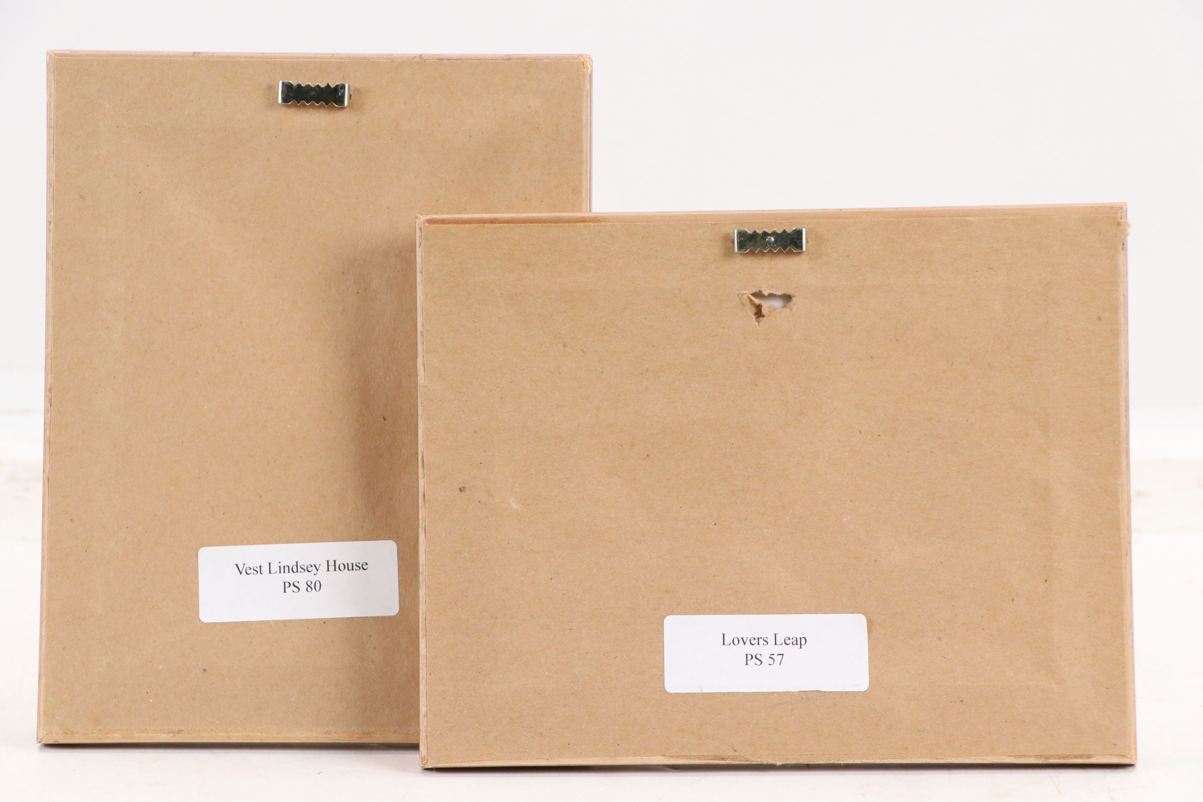 Offset Lithographs "Lovers Leap" and "Vest Lindsey House," Late 20th Century