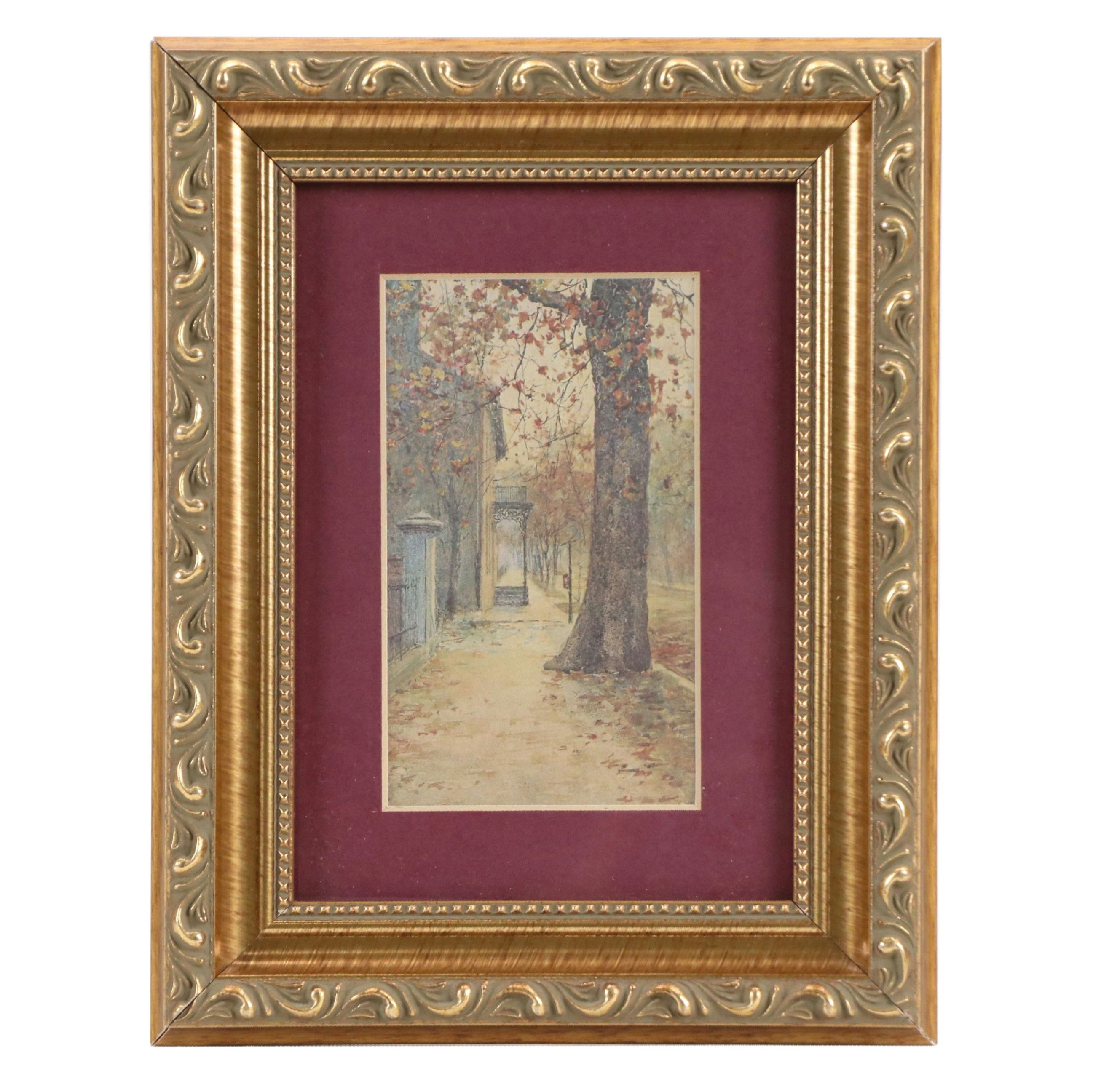 Offset Lithographs "Lovers Leap" and "Vest Lindsey House," Late 20th Century