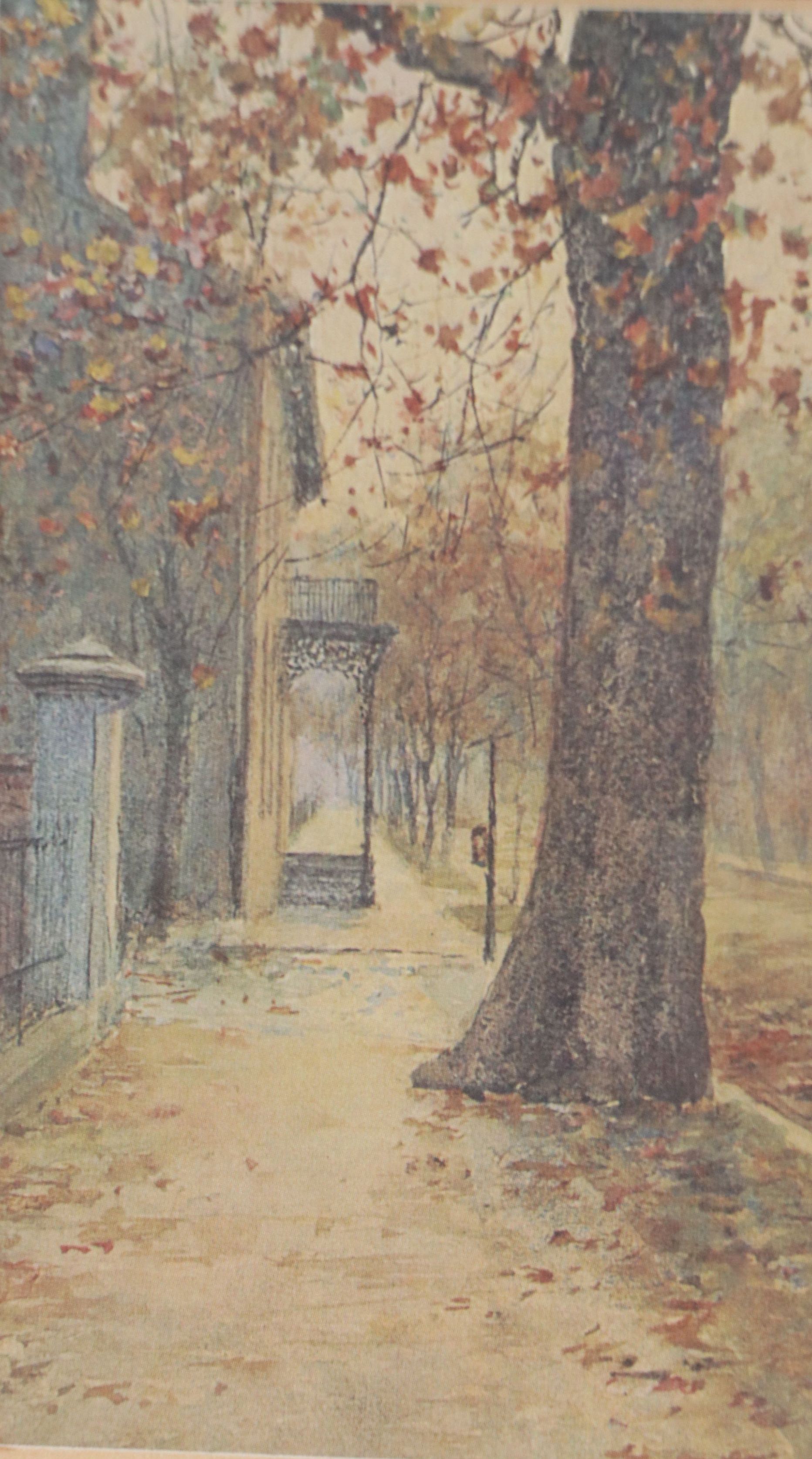 Offset Lithographs "Lovers Leap" and "Vest Lindsey House," Late 20th Century