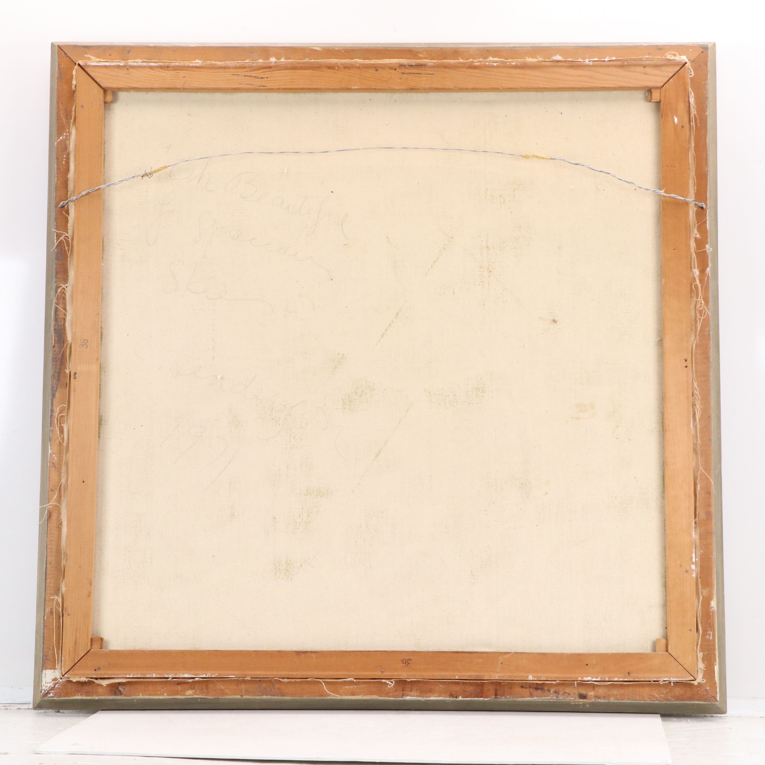 C. Henderson Landscape Oil Painting "Oh Beautiful For Spacious Skies," 1971