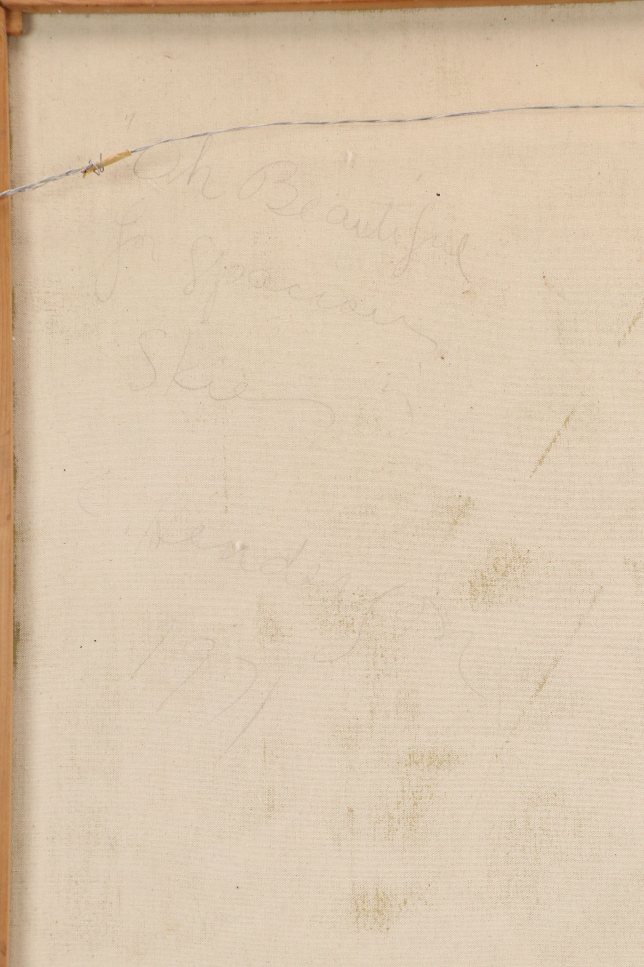 C. Henderson Landscape Oil Painting "Oh Beautiful For Spacious Skies," 1971