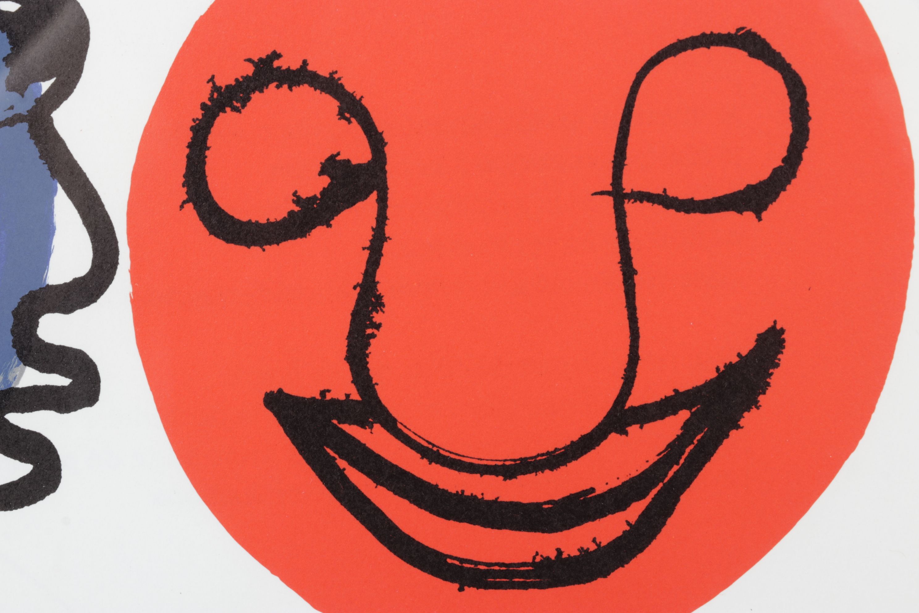 Alexander Calder Color Lithograph "Faces" for "Derrière le Miroir," 1976