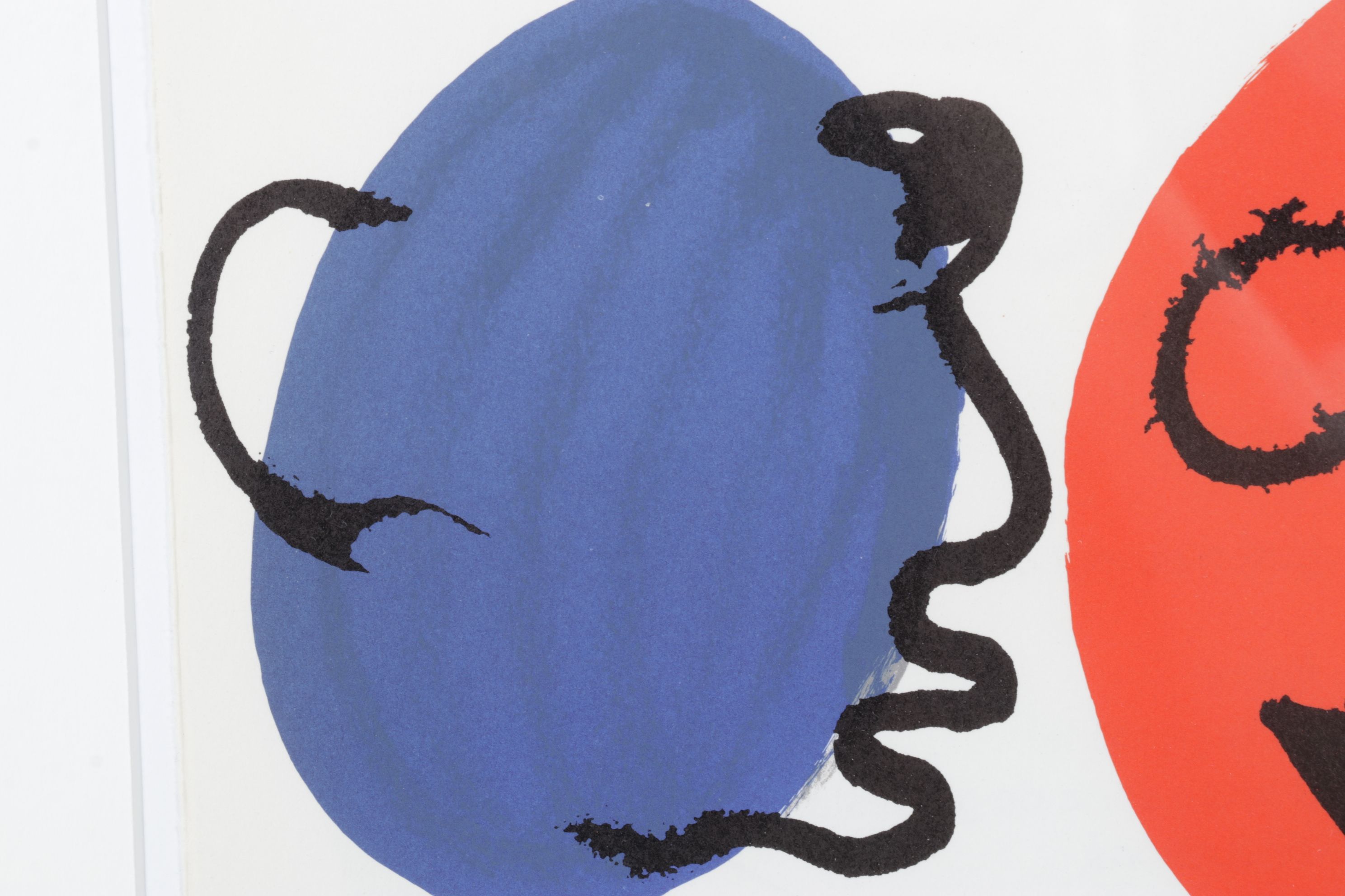 Alexander Calder Color Lithograph "Faces" for "Derrière le Miroir," 1976
