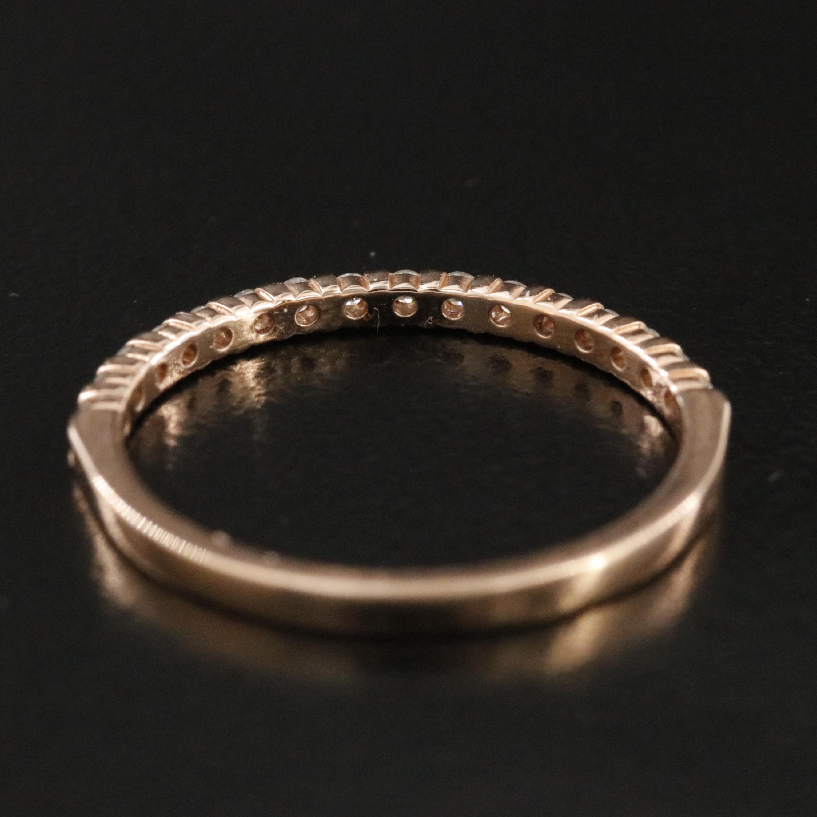 14K Rose Gold 0.18 CTW Diamond Band