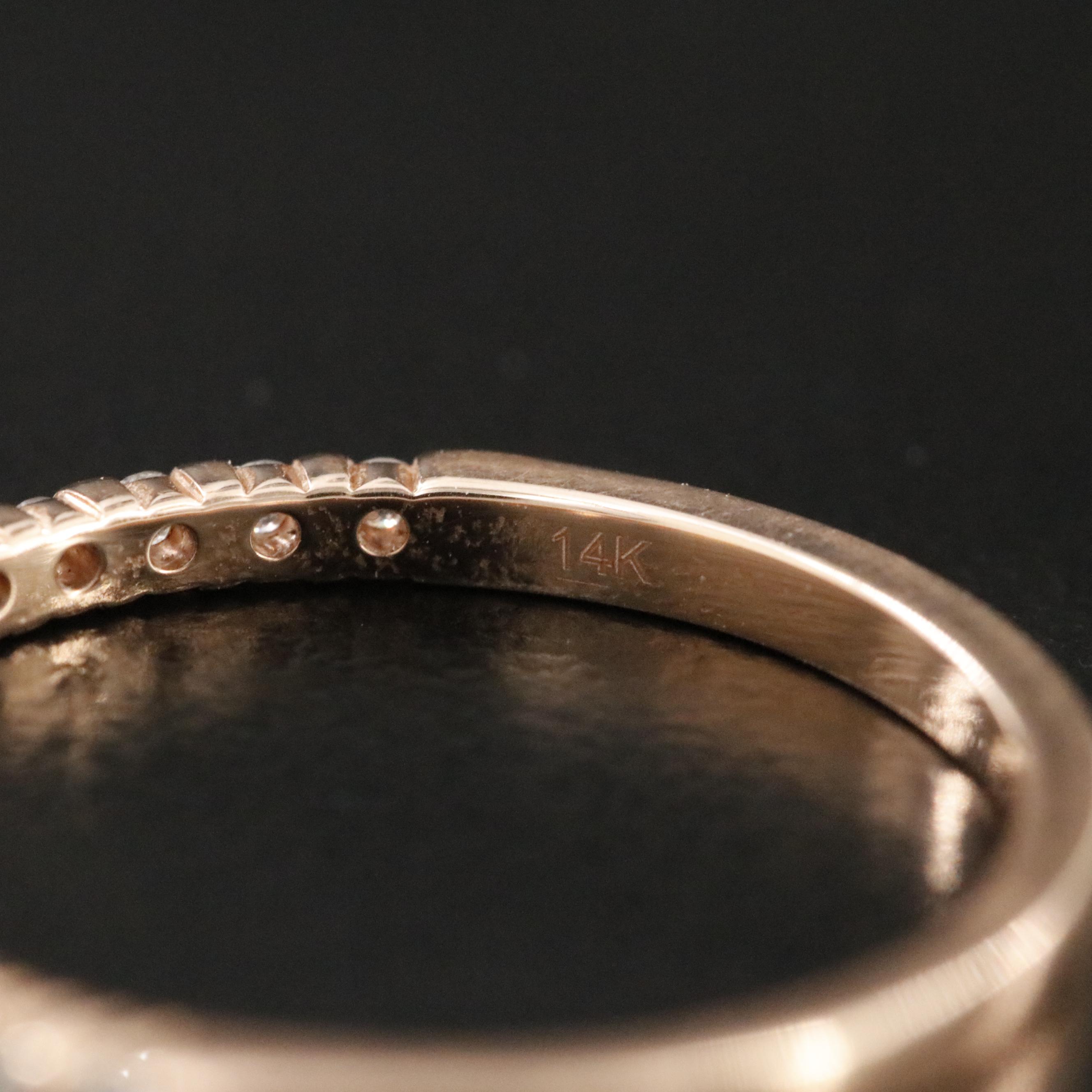 14K Rose Gold 0.18 CTW Diamond Band