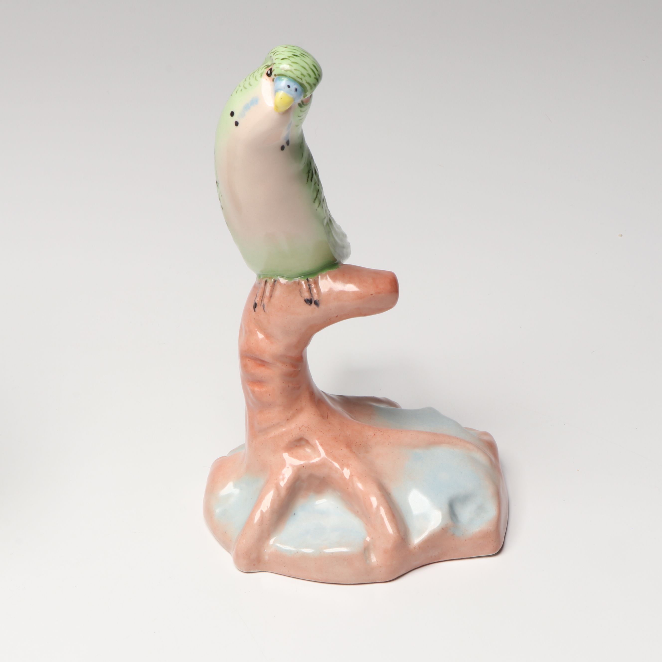 Andrea by Sadek "Parakeet" Bisque Figurine, Other Porcelain and Resin Bird Décor