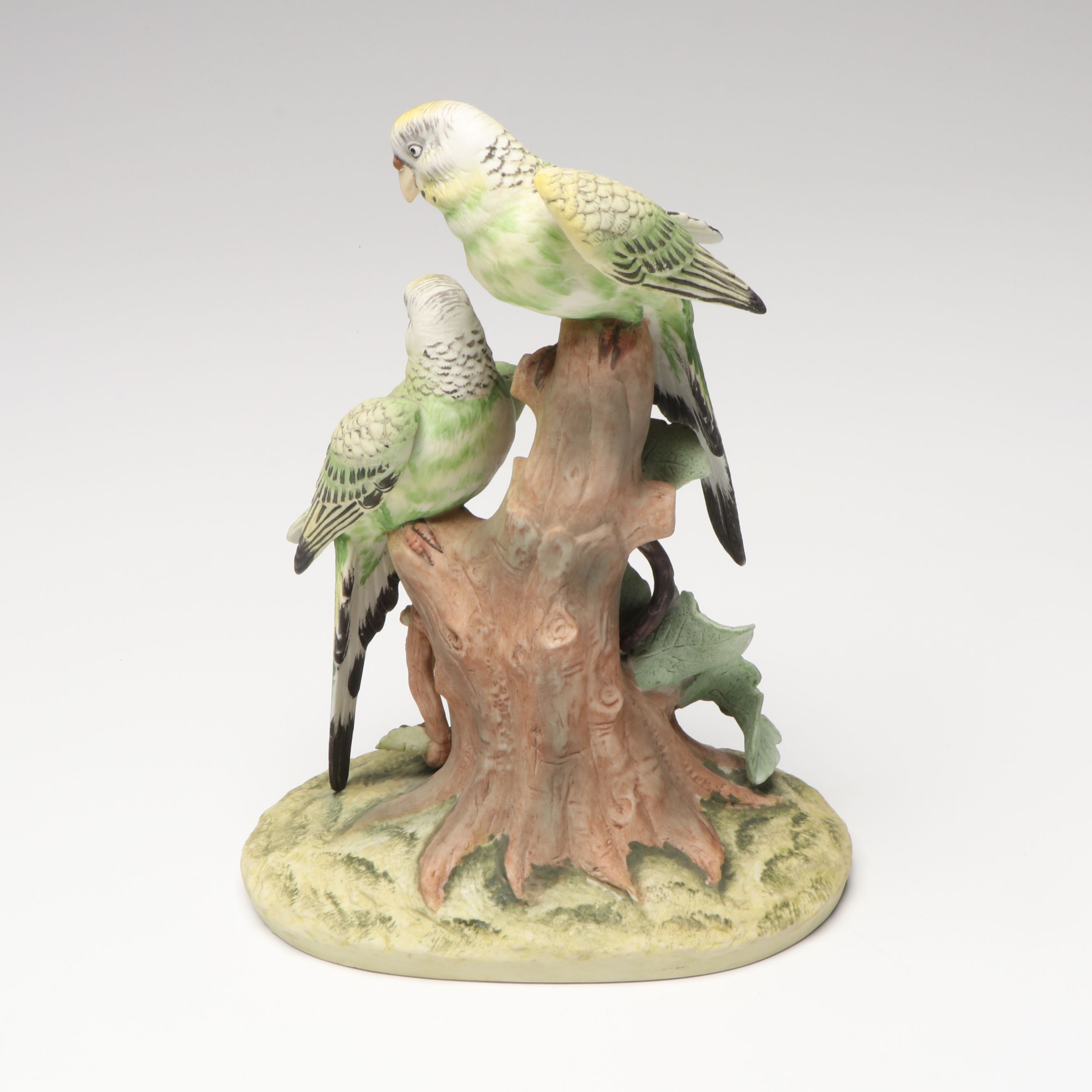 Andrea by Sadek "Parakeet" Bisque Figurine, Other Porcelain and Resin Bird Décor
