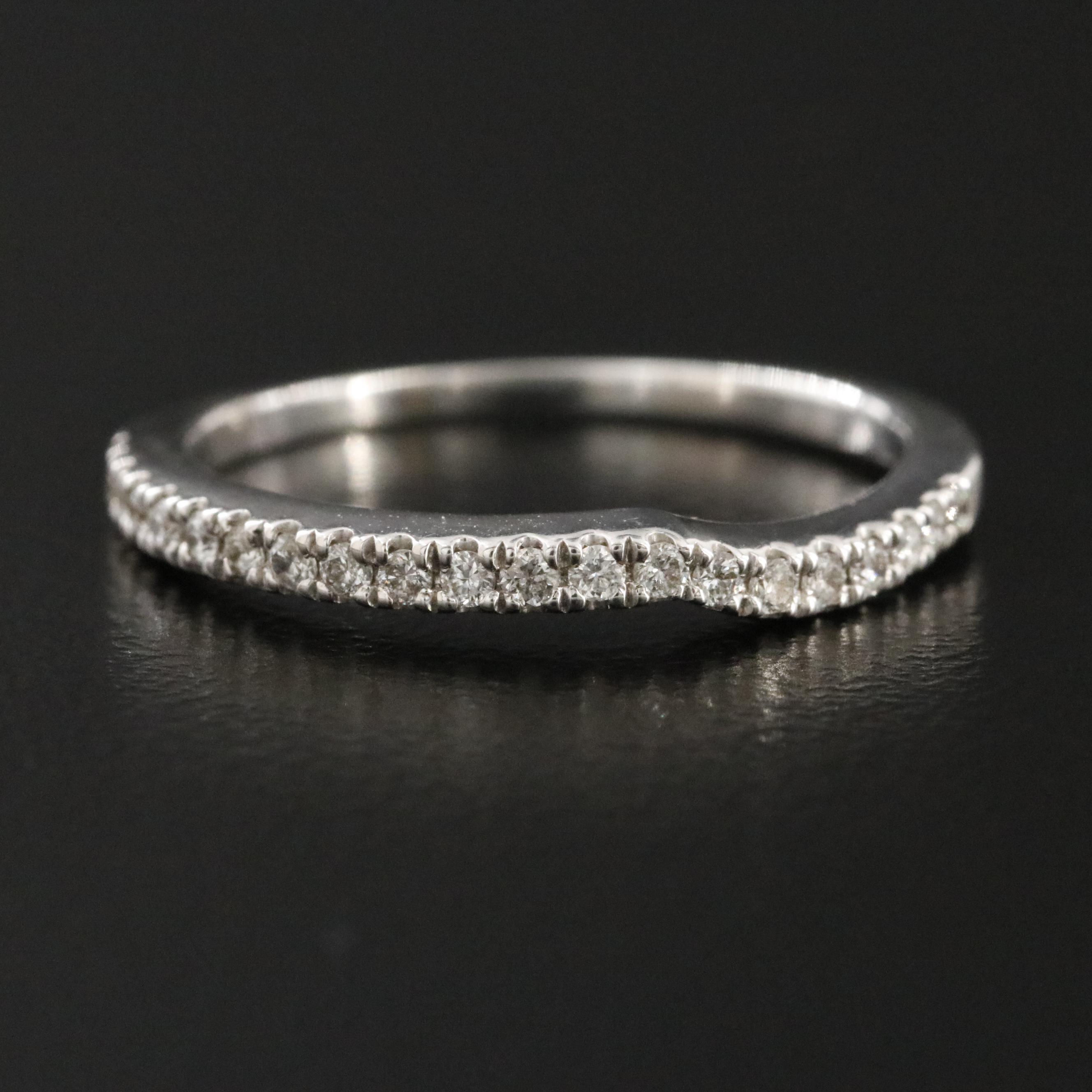 14K 0.21 CTW Diamond Contour Ring