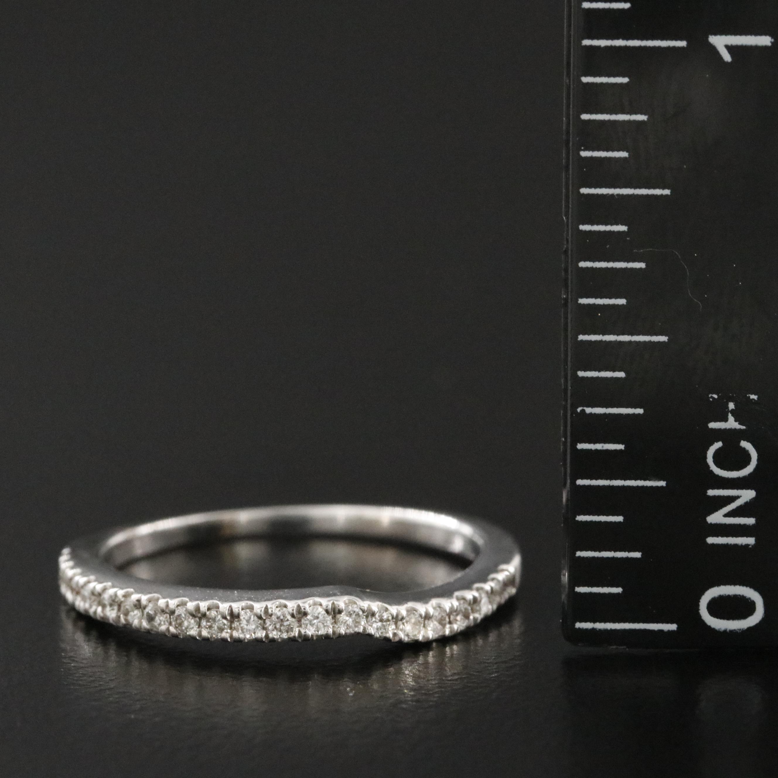 14K 0.21 CTW Diamond Contour Ring