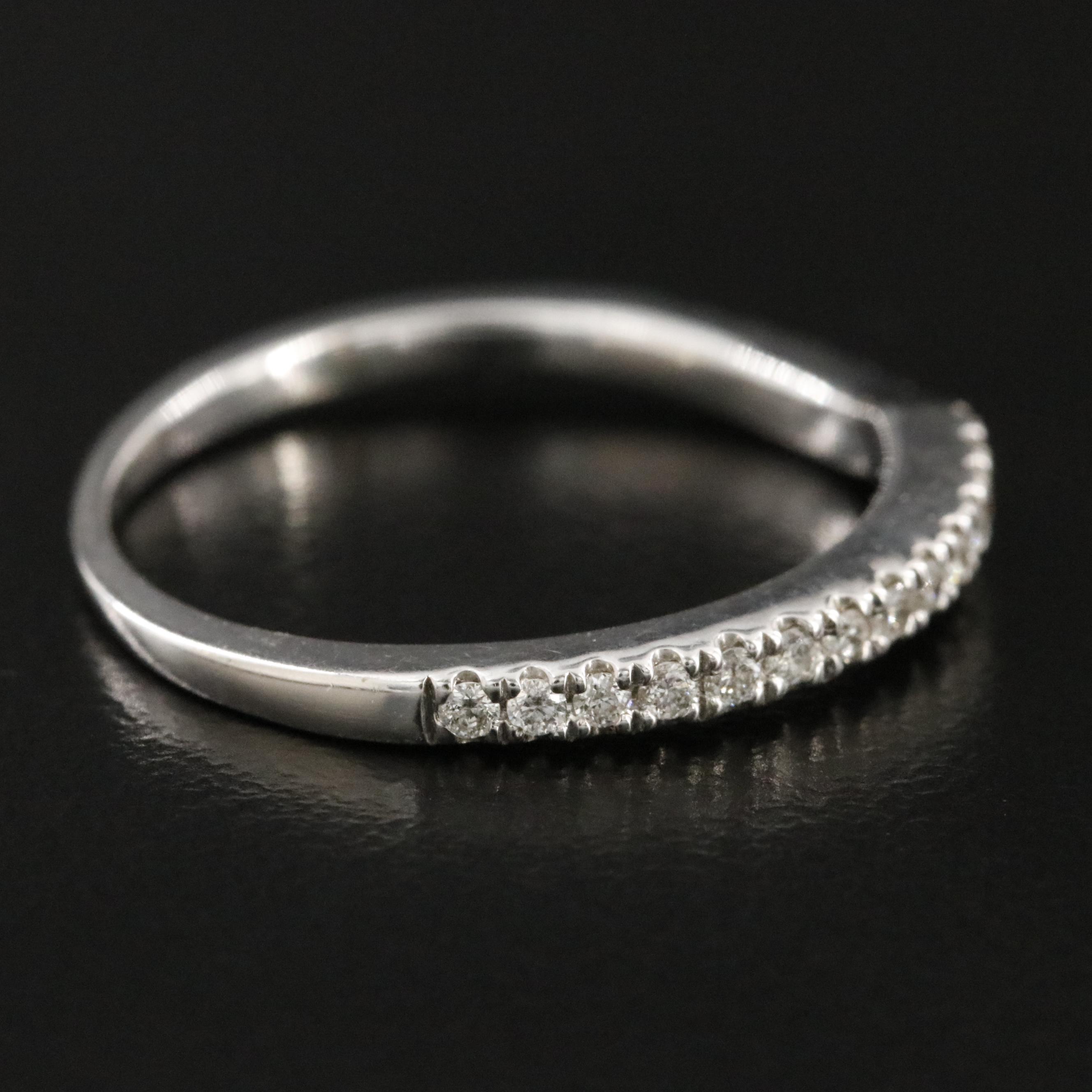 14K 0.21 CTW Diamond Contour Ring