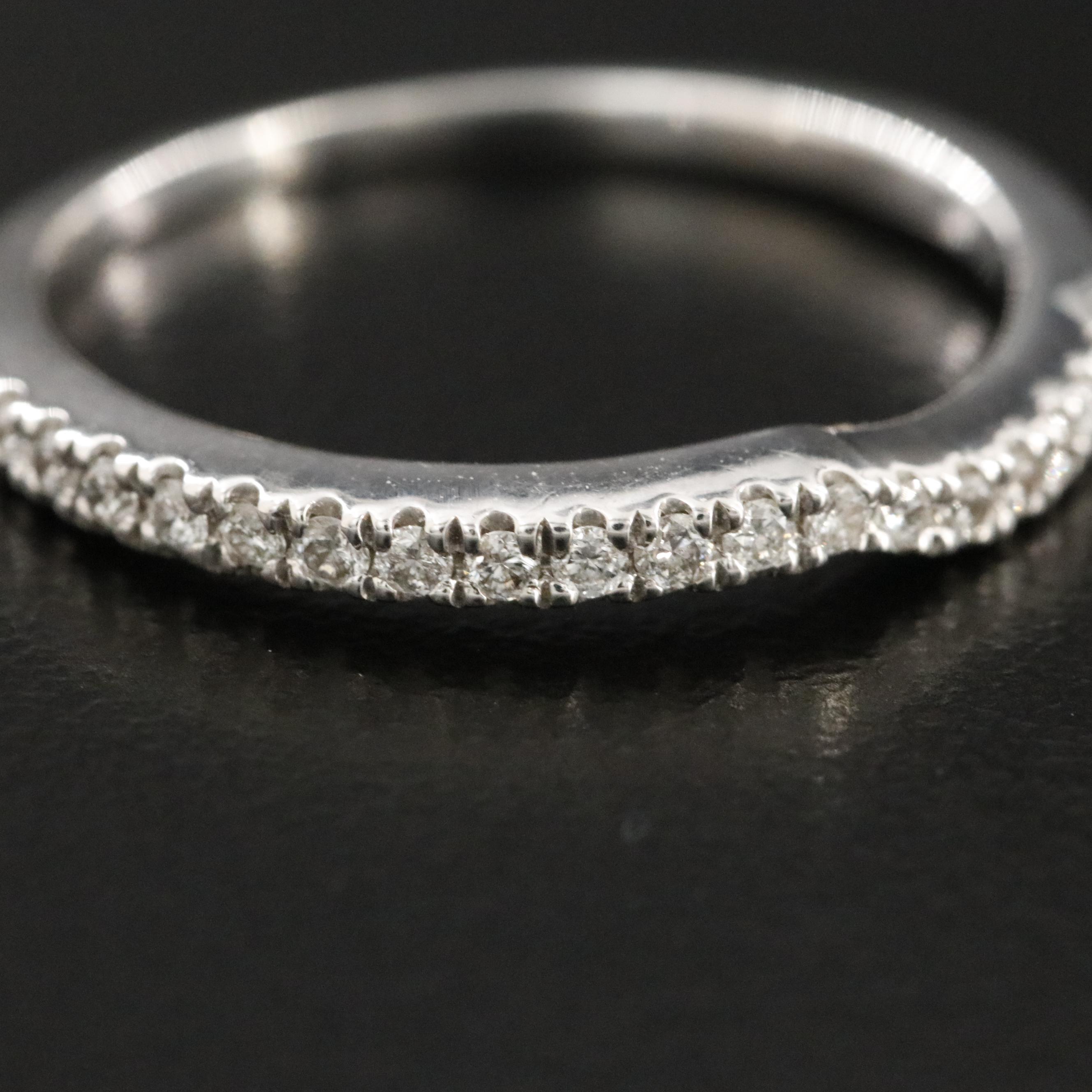 14K 0.21 CTW Diamond Contour Ring