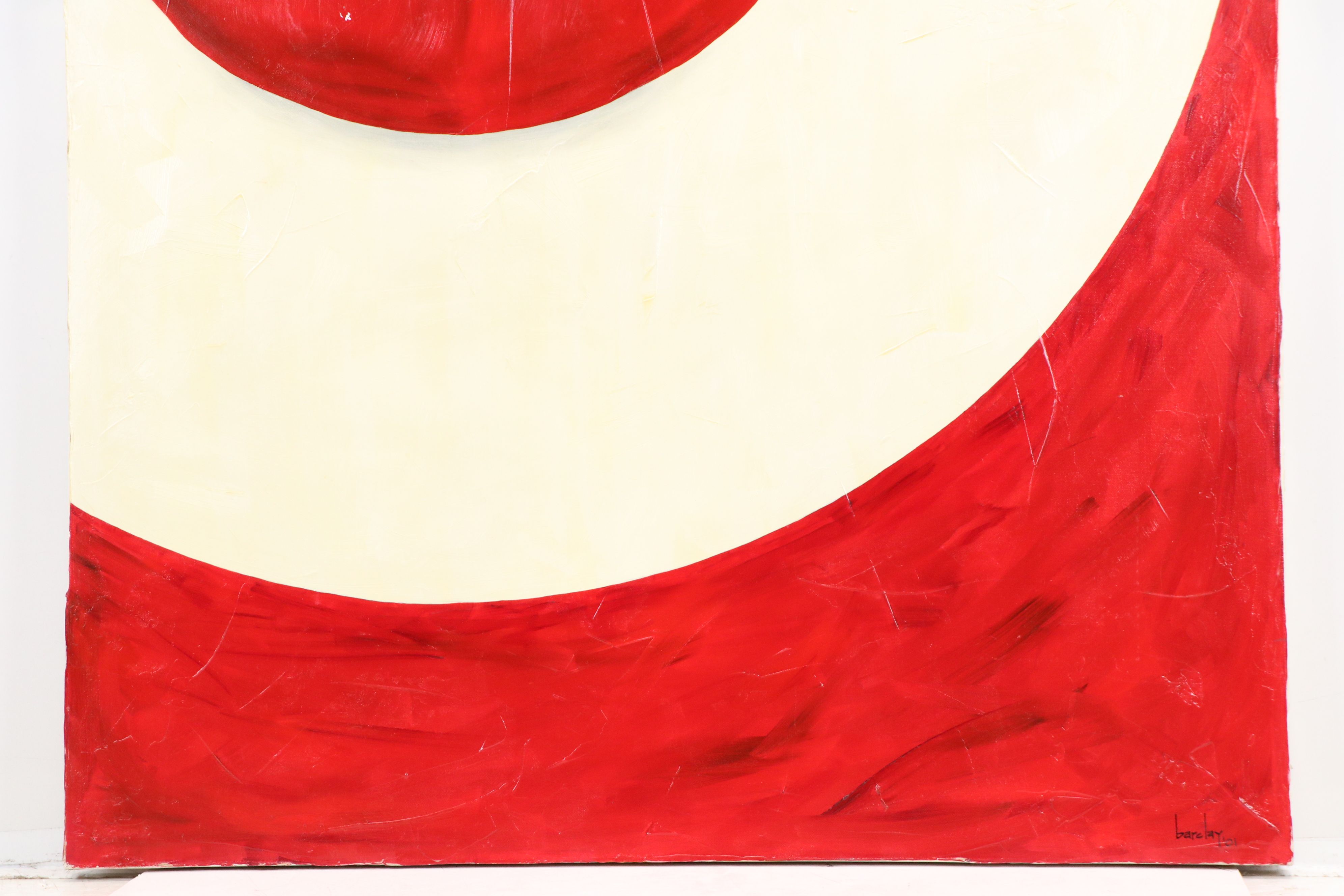 Lori Barclay Oil Painting "Pillow Talk," 2001