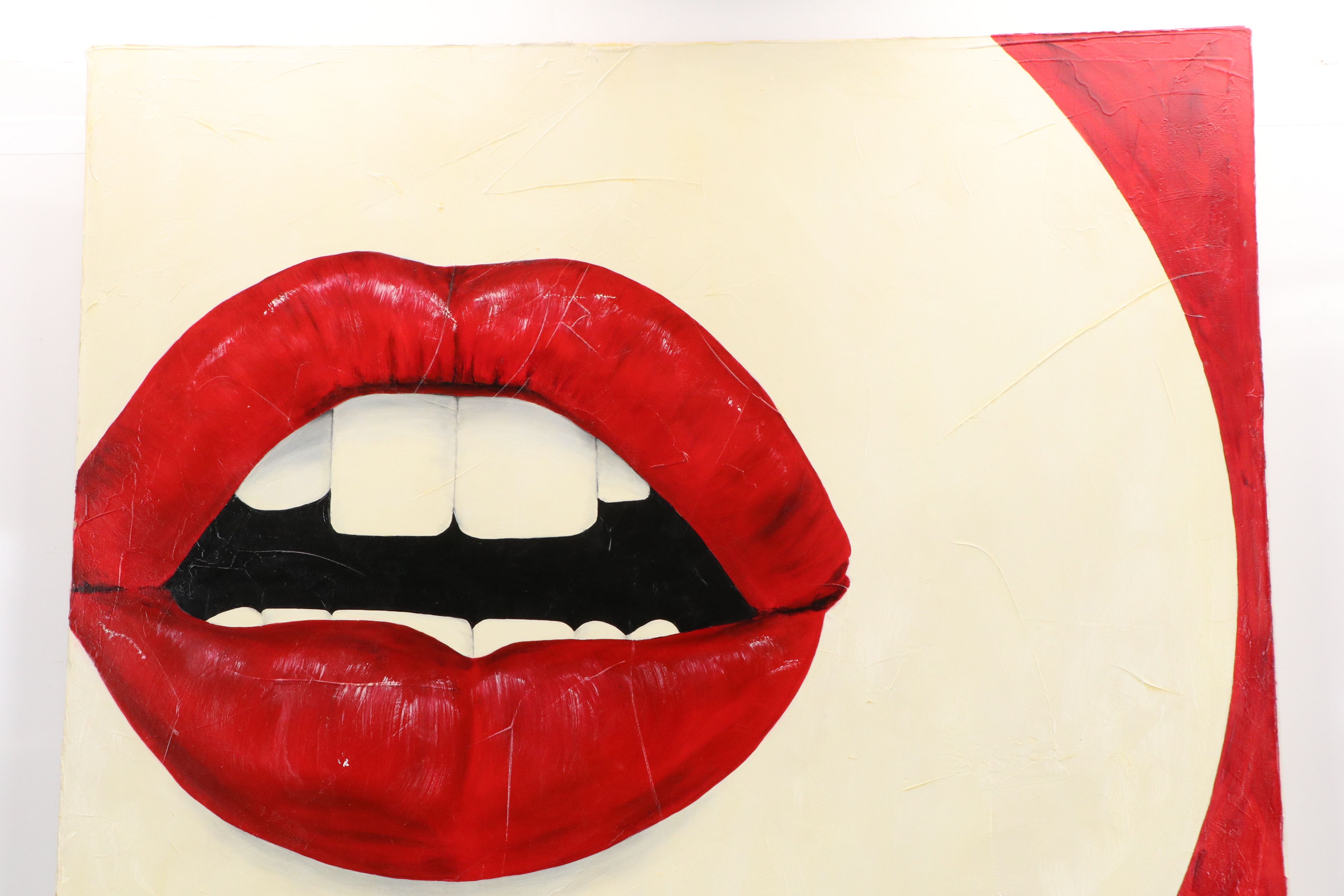 Lori Barclay Oil Painting "Pillow Talk," 2001