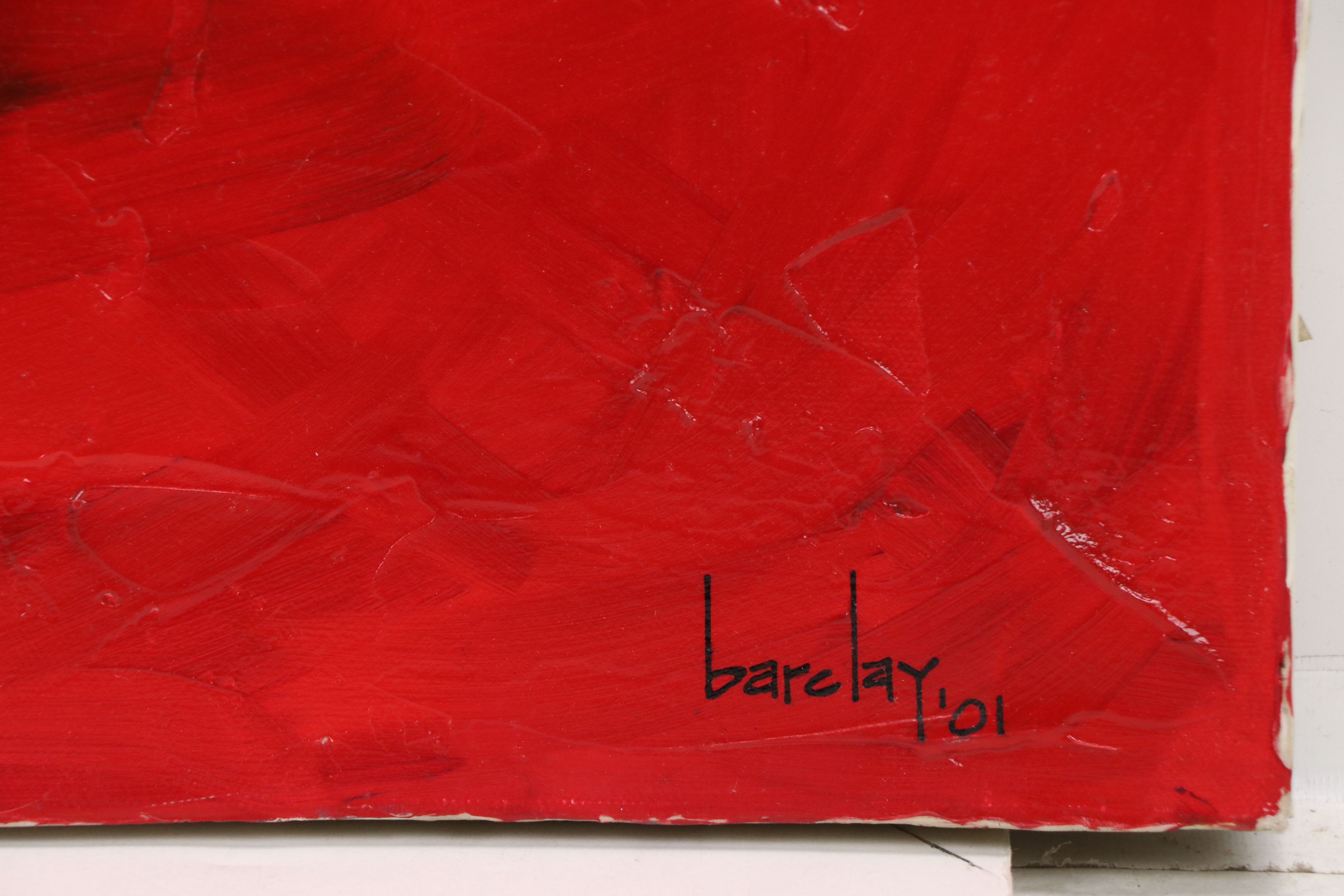 Lori Barclay Oil Painting "Pillow Talk," 2001