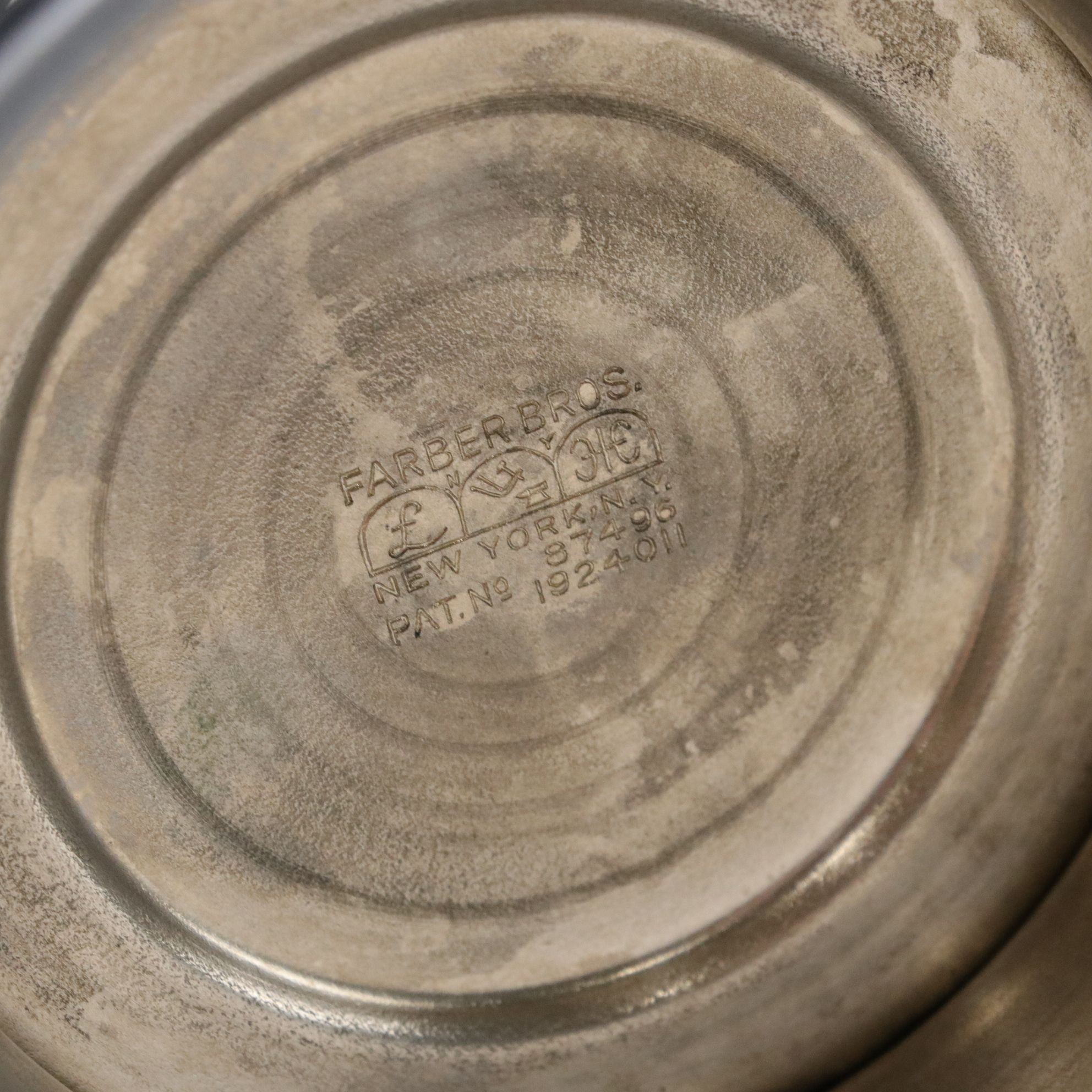 Farber Brothers "Farber Crystal" Stoppered Decanter & Wine Glasses