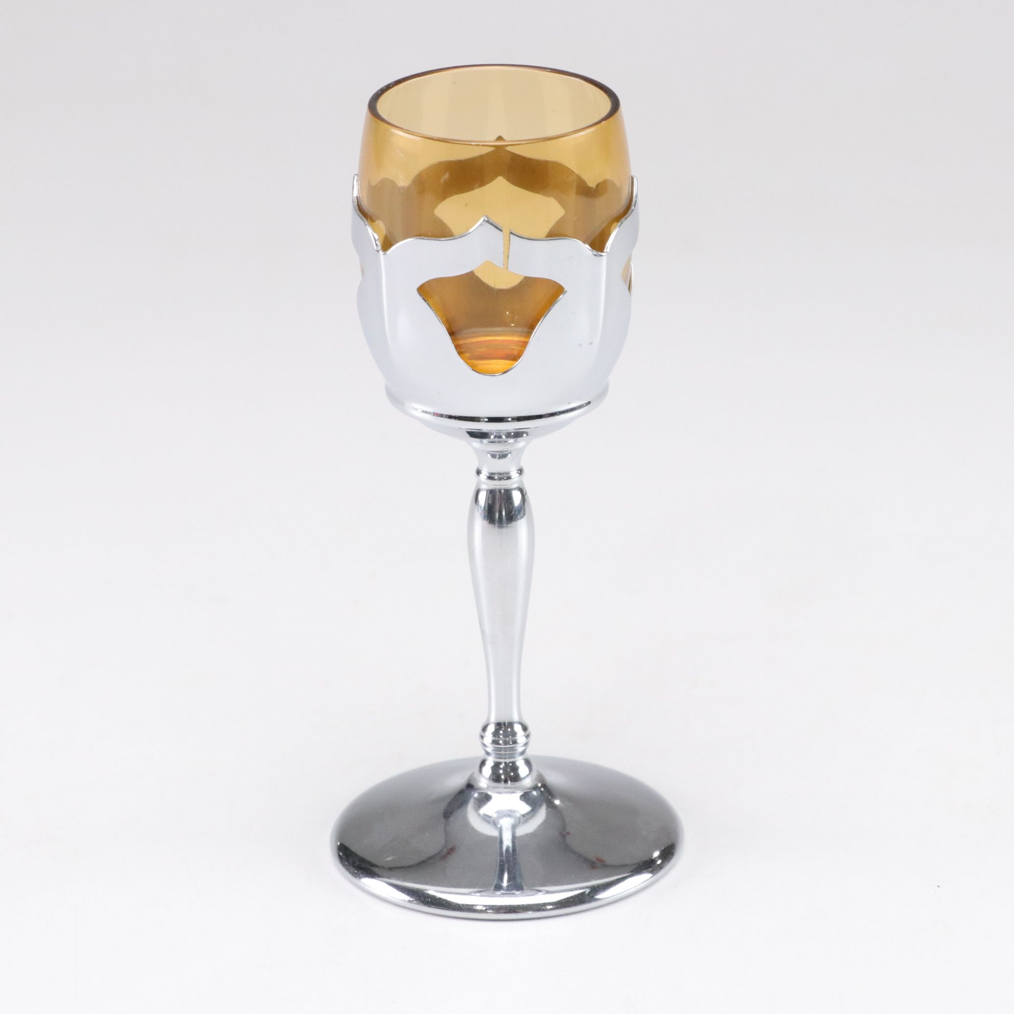 Farber Brothers "Farber Crystal" Stoppered Decanter & Wine Glasses