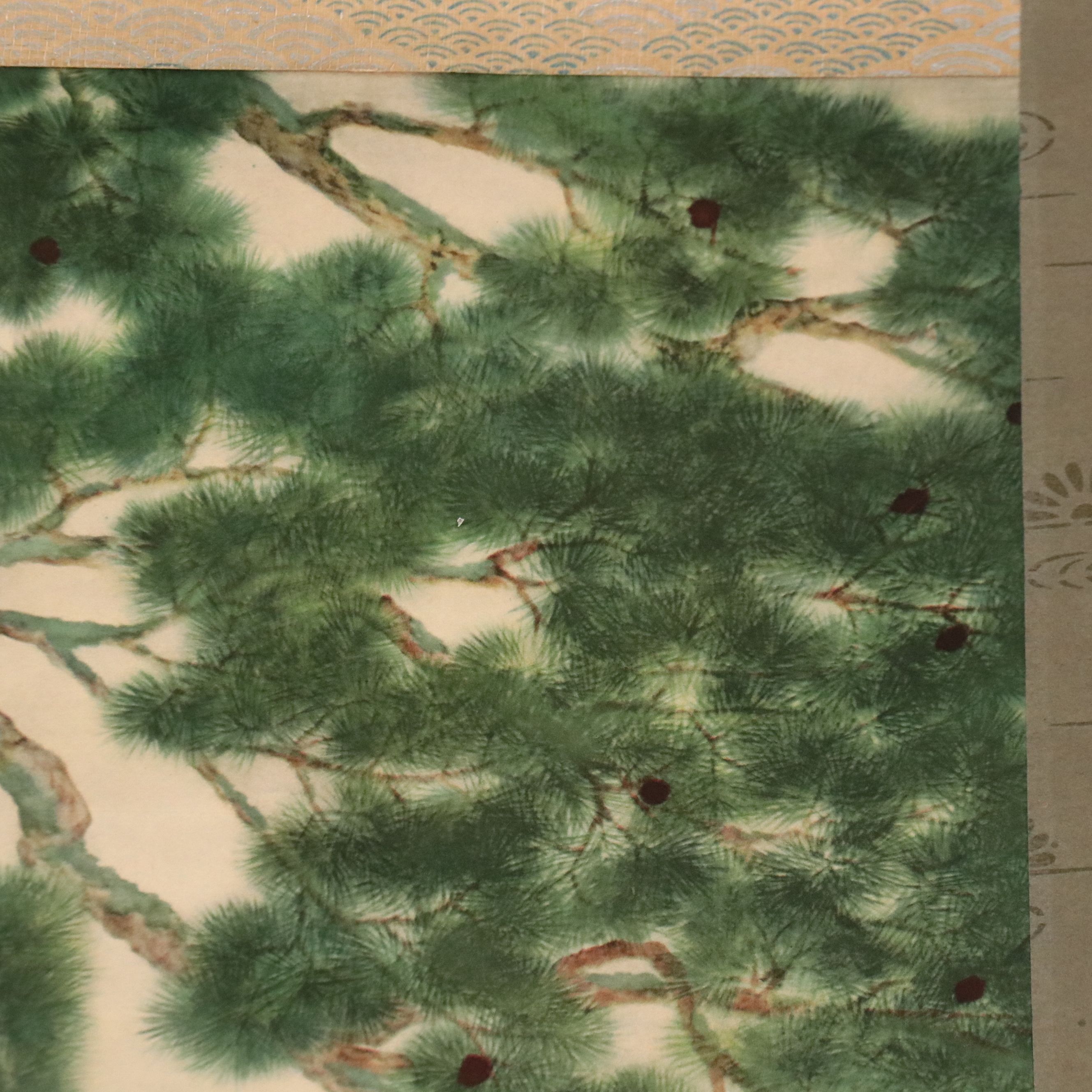 Offset Lithograph on Scroll After Yokoyama Taikan of Samurai, 20th Century