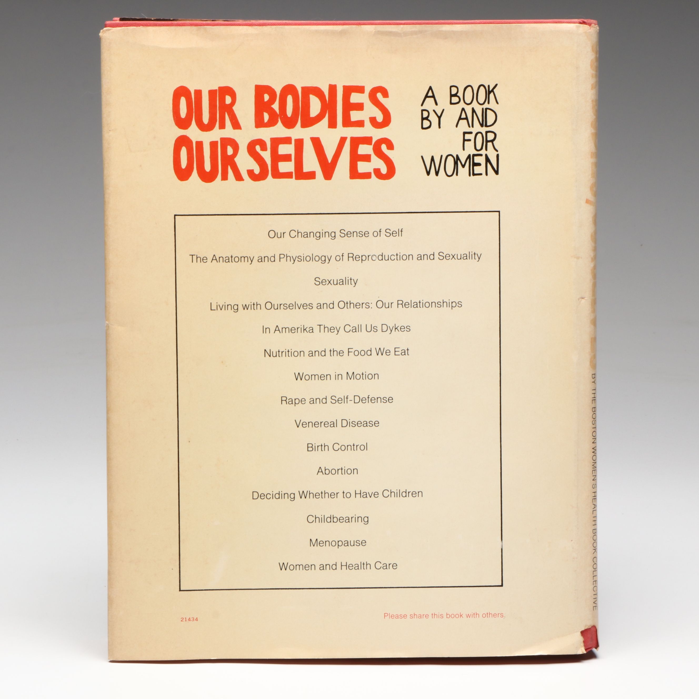 Illustrated "Our Bodies, Ourselves: A Book By and For Women," 1973