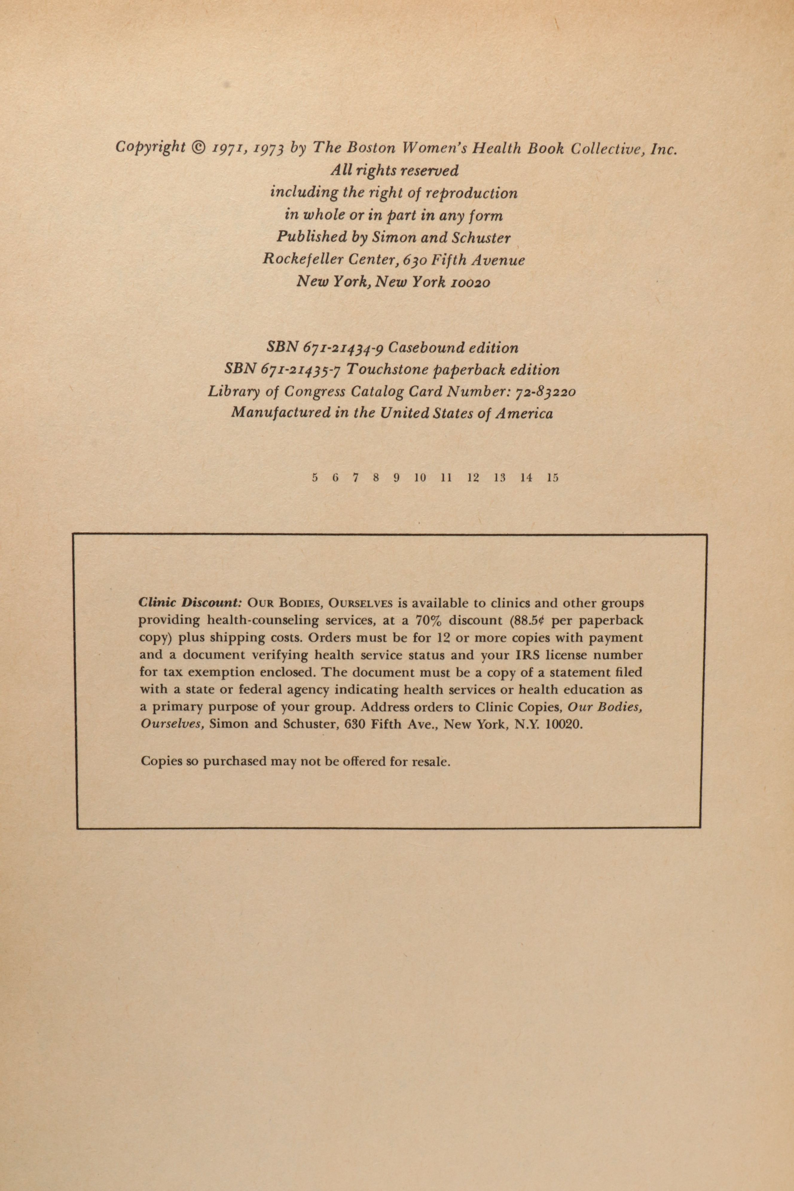 Illustrated "Our Bodies, Ourselves: A Book By and For Women," 1973