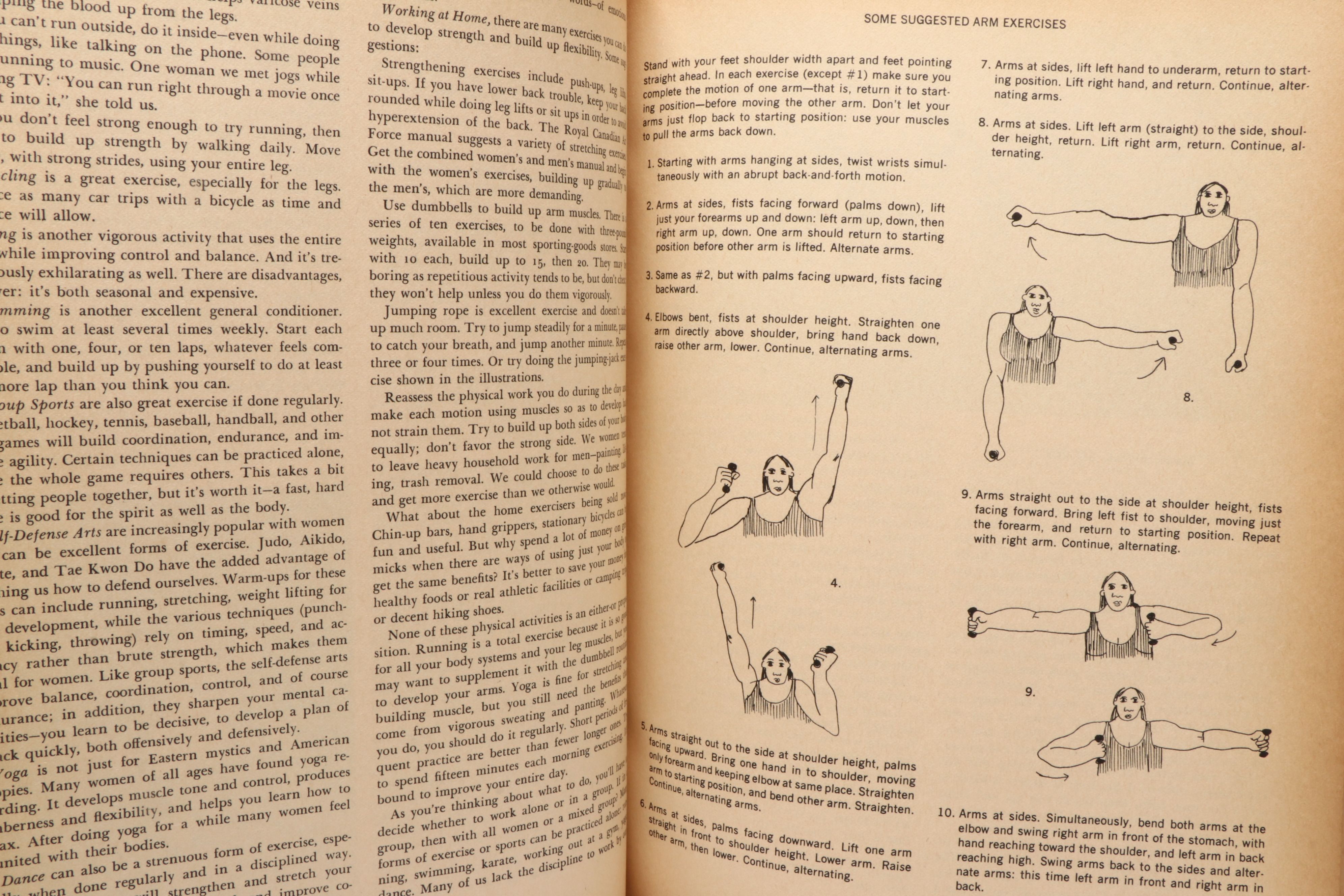 Illustrated "Our Bodies, Ourselves: A Book By and For Women," 1973