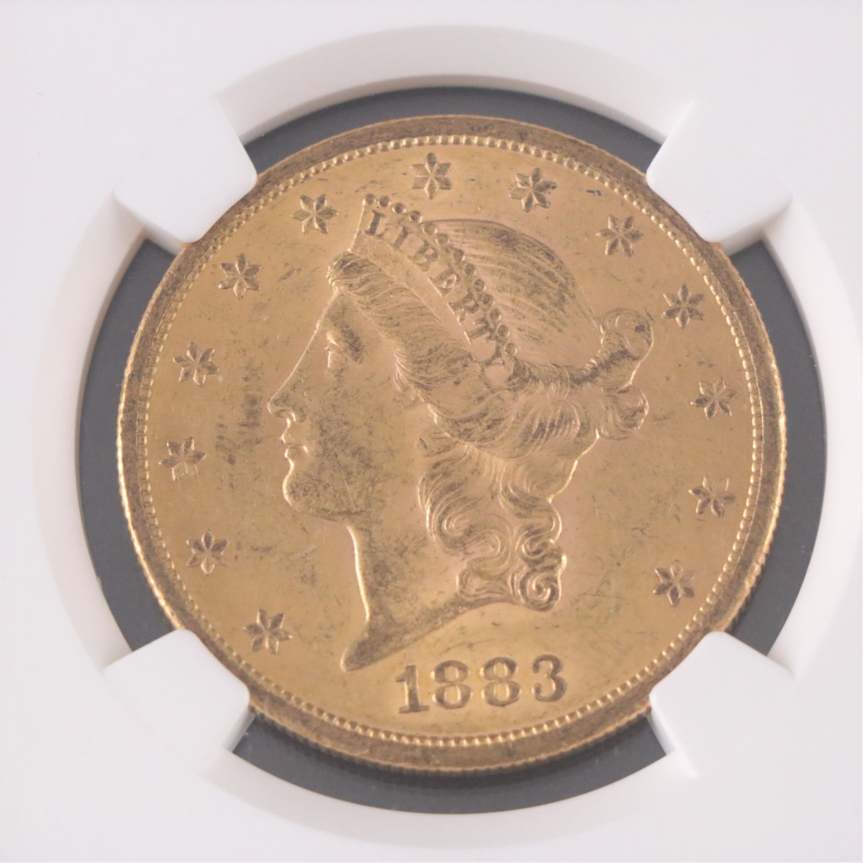 NGC Graded AU58 1883-S Liberty Head $20 Gold Coin