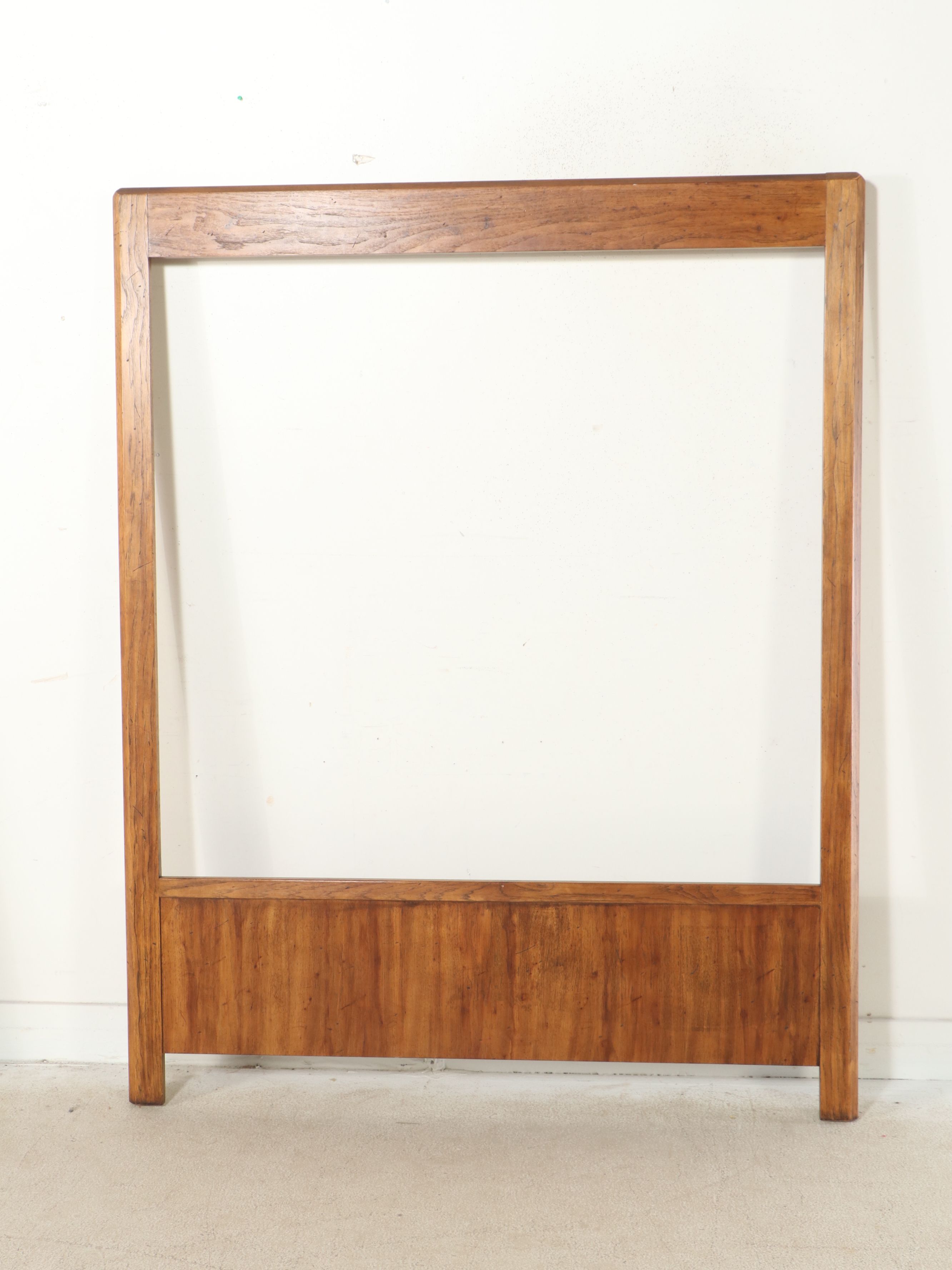 Drexel "Woodbriar" Wood and Rush Queen Size Bed Frame