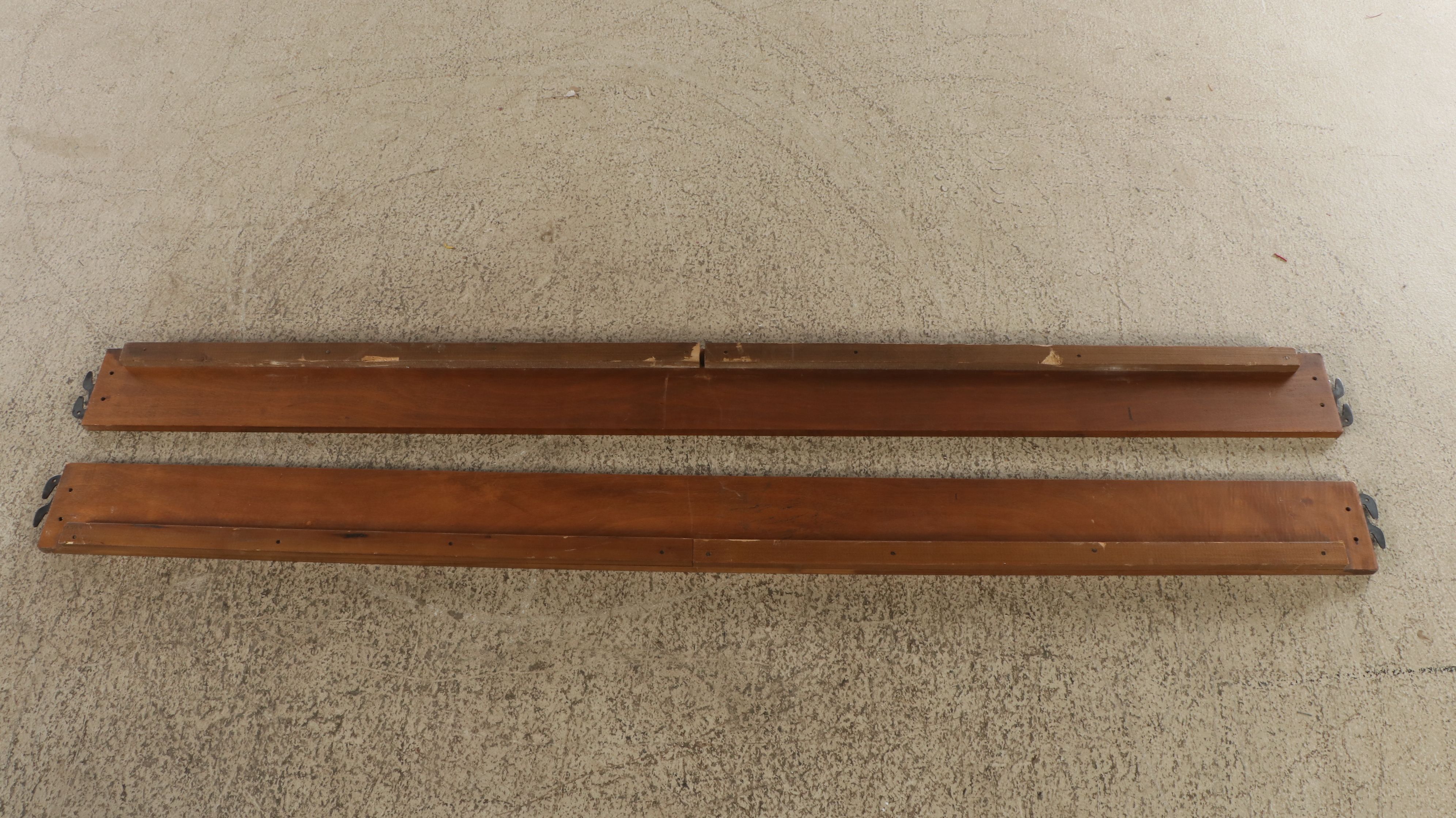 Drexel "Woodbriar" Wood and Rush Queen Size Bed Frame