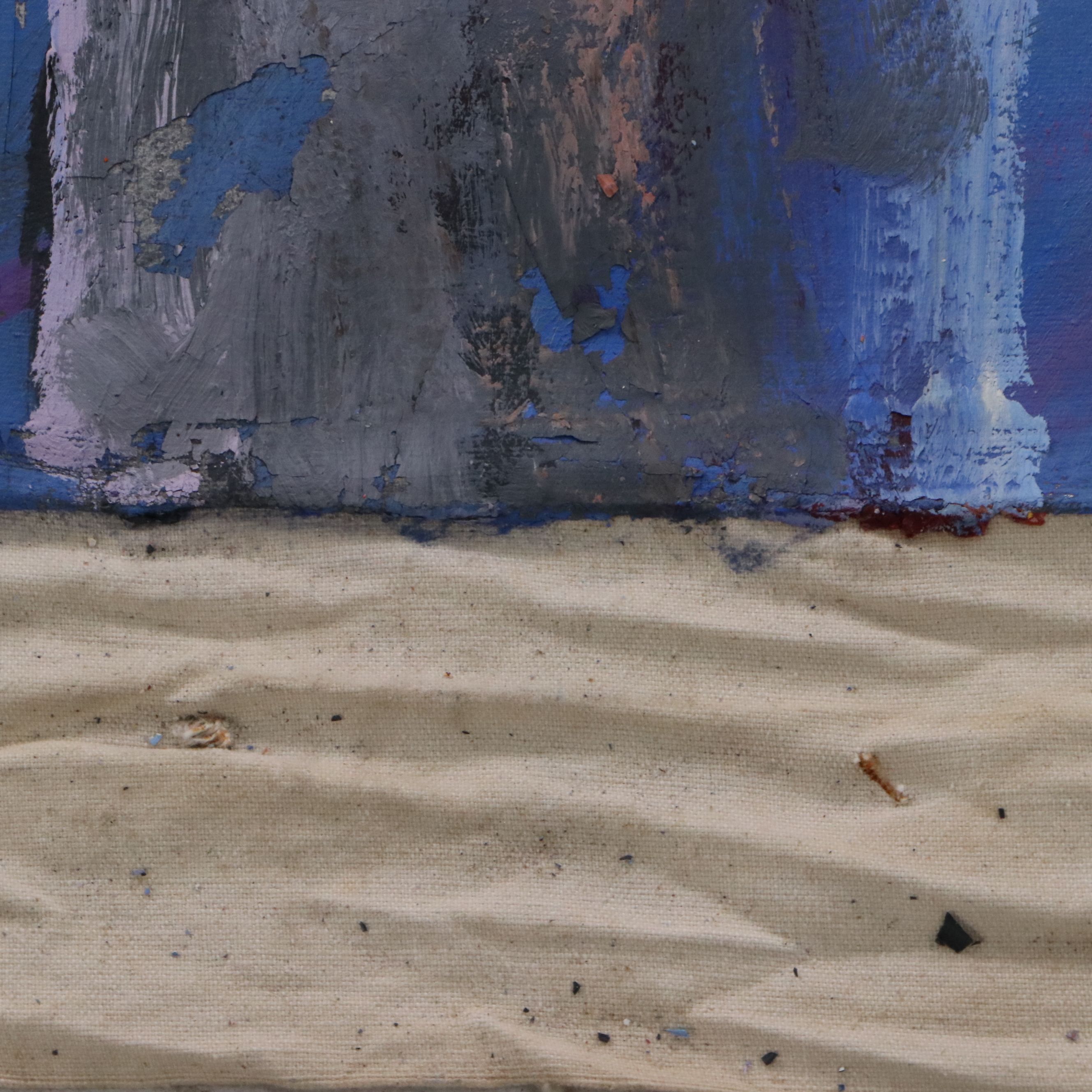 Howard Storm Monumental Acrylic Painting of Figures in Woods, Late 20th Century